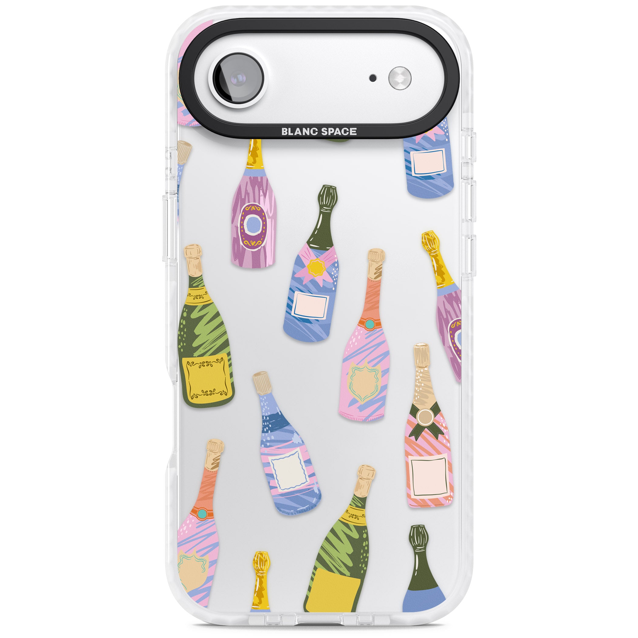 Champagne Pattern iPhone 17 Air Impact Clear Phone Case