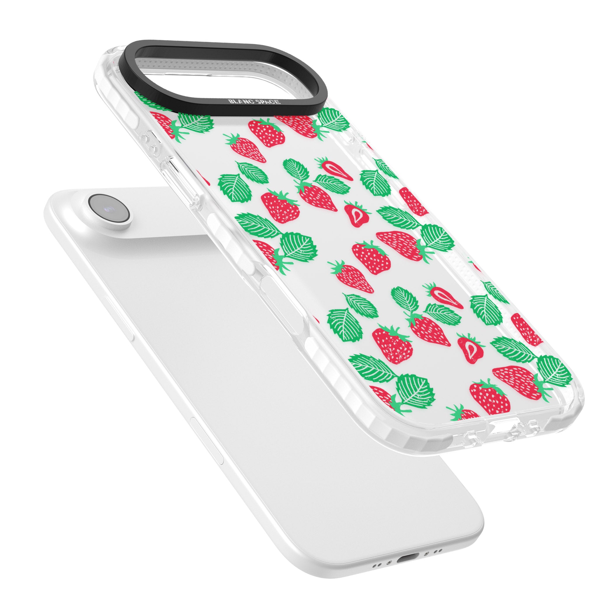 Strawberry Delight iPhone 17 Air Impact Clear Phone Case Colours