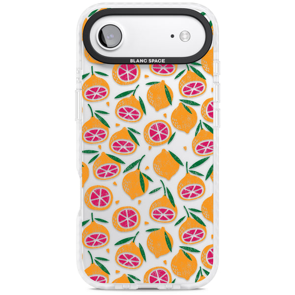 Blood Orange Fruit Pattern Transparent