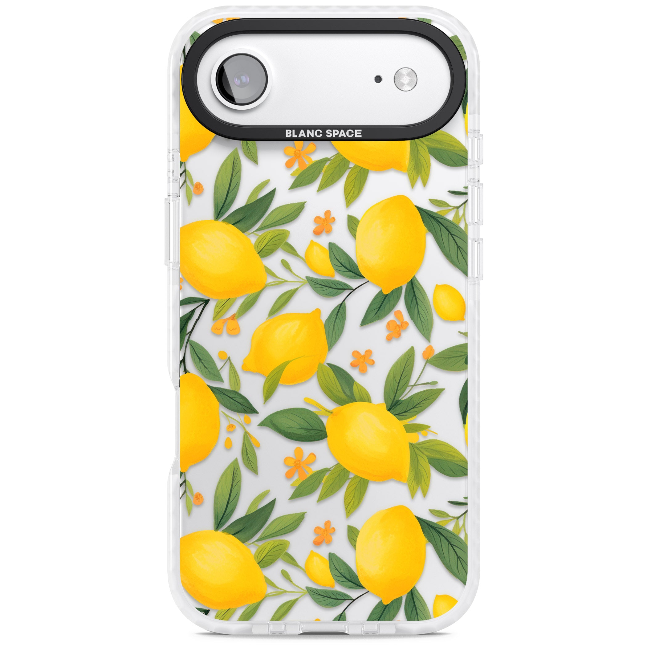 Lemon Pattern iPhone 17 Air Impact Clear Phone Case
