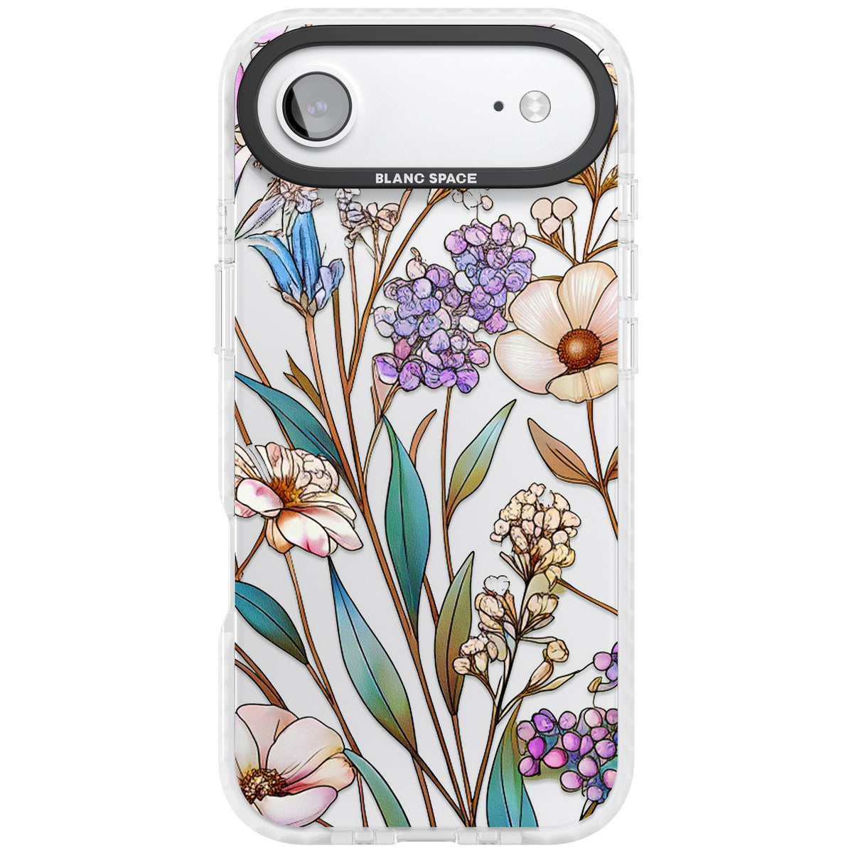 Glass Wildflower Mix iPhone Air Impact Clear Phone Case front