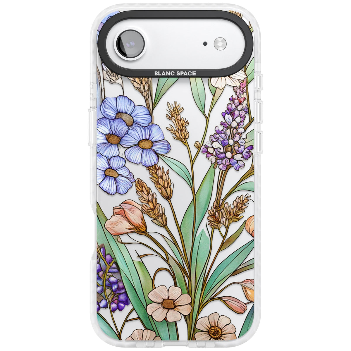 Glass Lavenders & Daisies iPhone Air Impact Clear Phone Case front