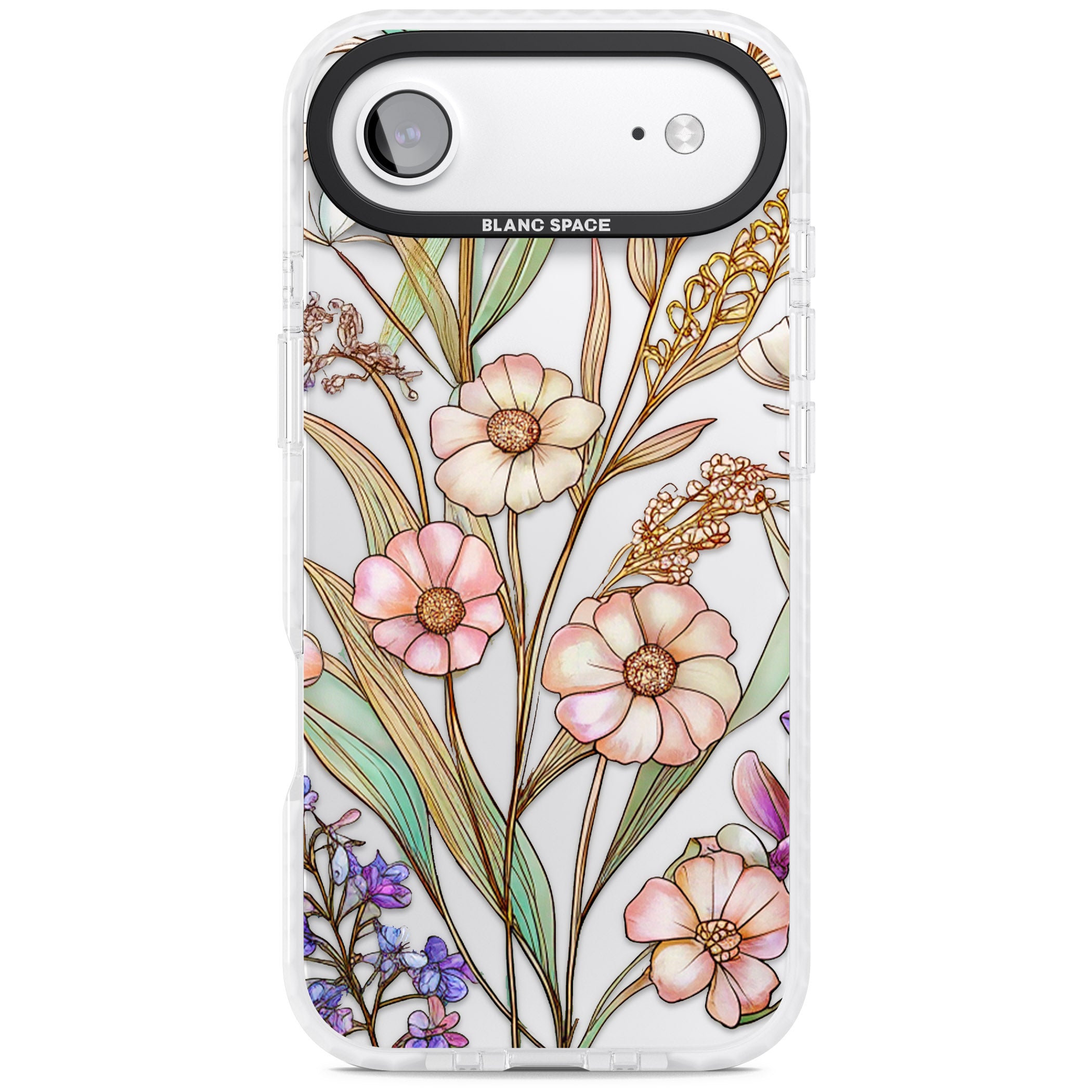 Glass Spring Flowers iPhone 17 Air Impact Clear Phone Case