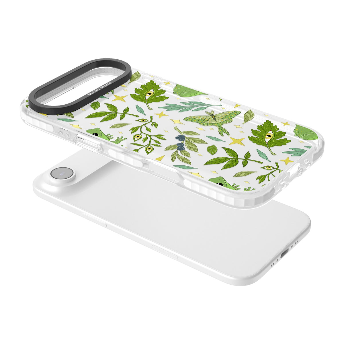 Forest Senses iPhone Air Impact Clear Phone Case angled