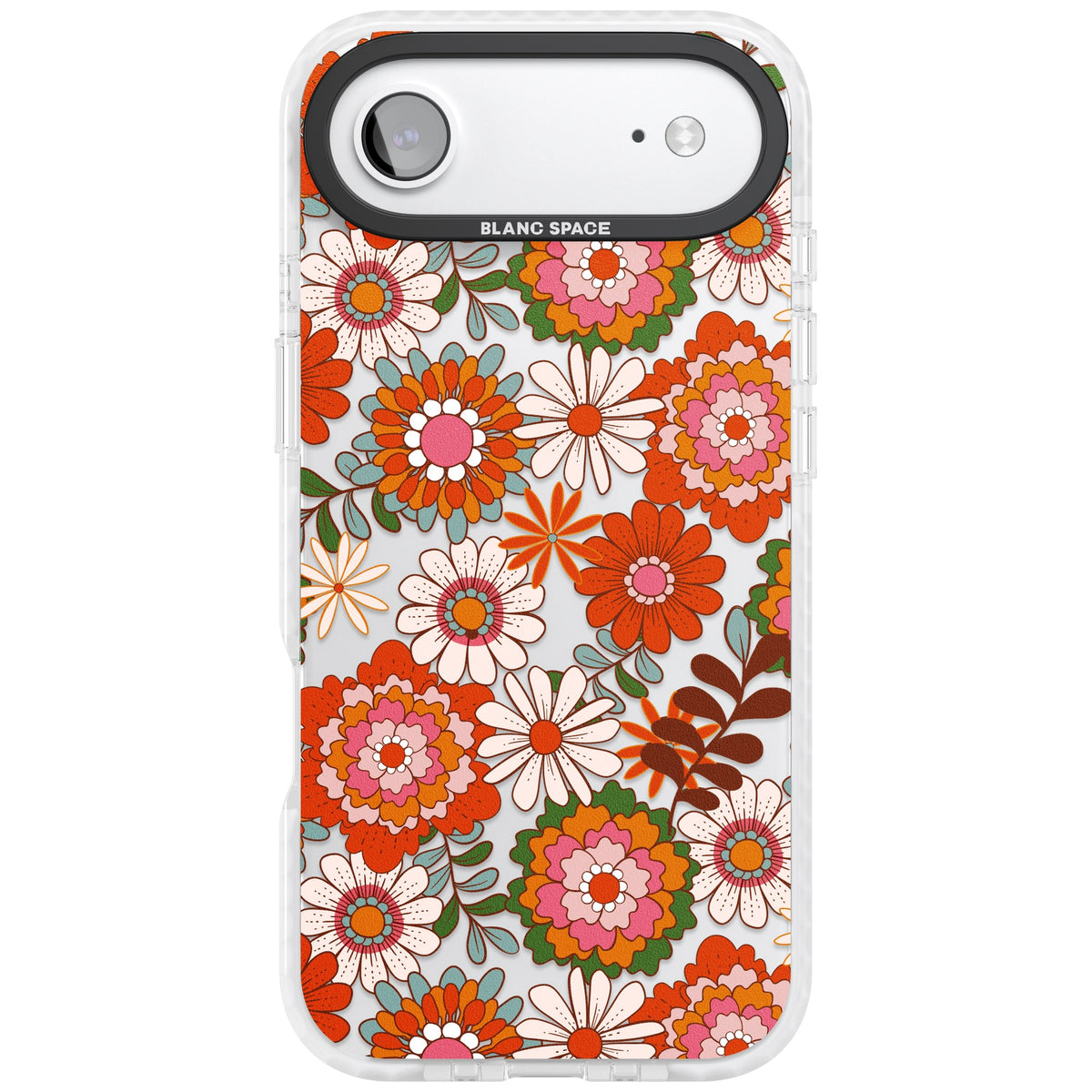 Seventies Bloom iPhone Air Impact Clear Phone Case front
