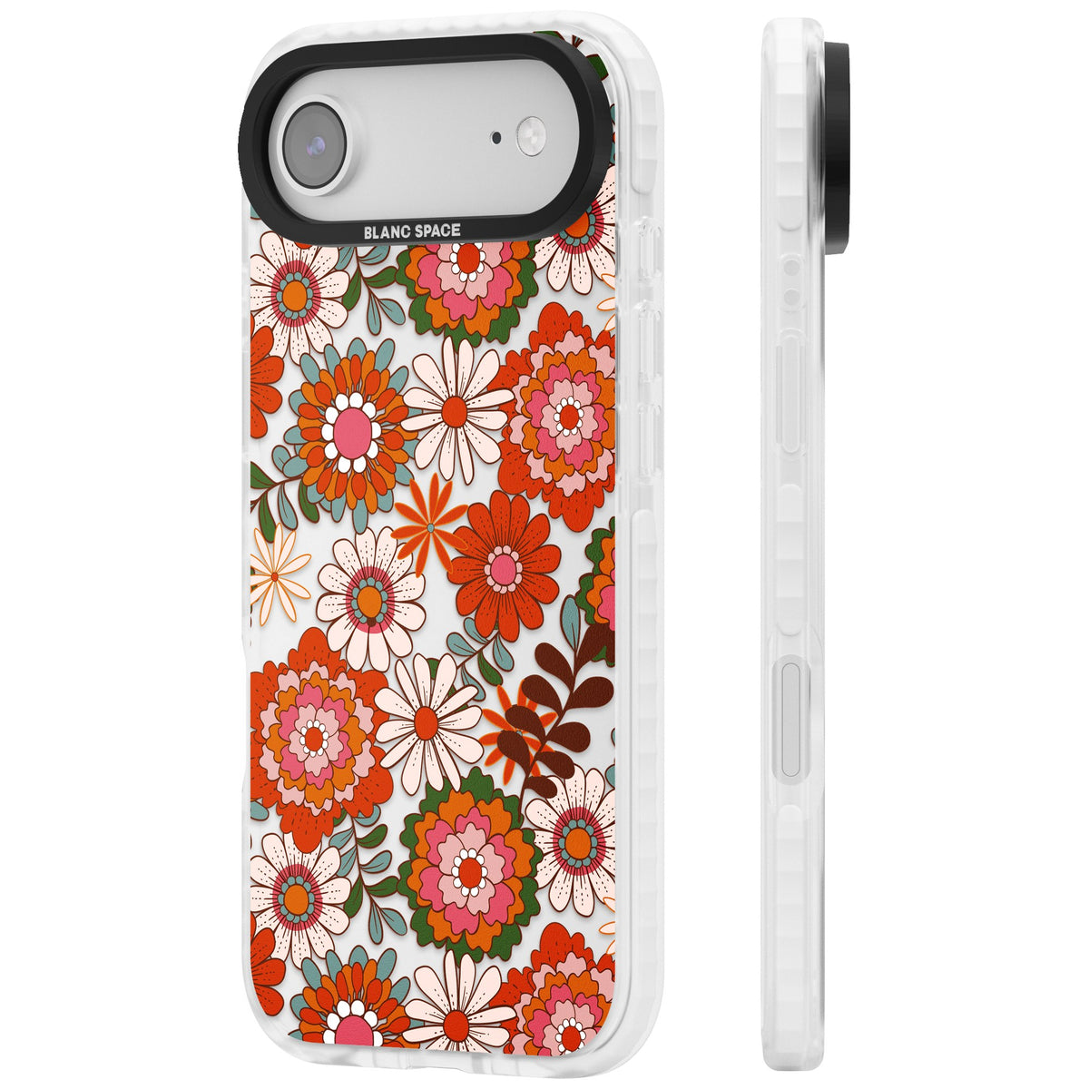 Seventies Bloom iPhone Air Impact Clear Phone Case side