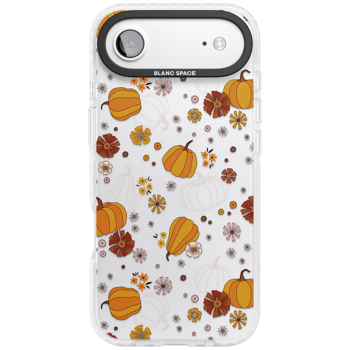 Pumpkins And Flowers iPhone Air Impact Clear Phone Case front
