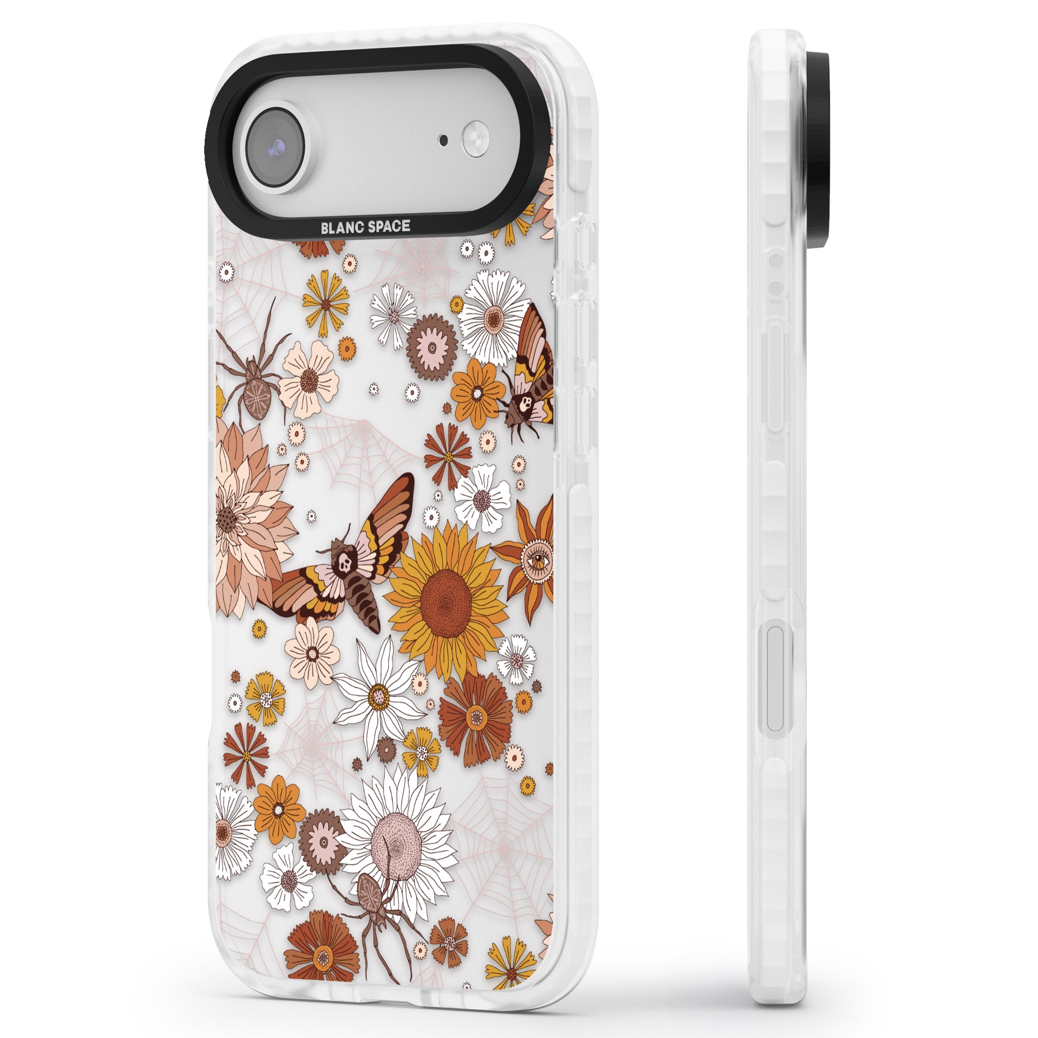 Halloween Wildlife iPhone 17 Air Impact Clear Phone Case Side Profile