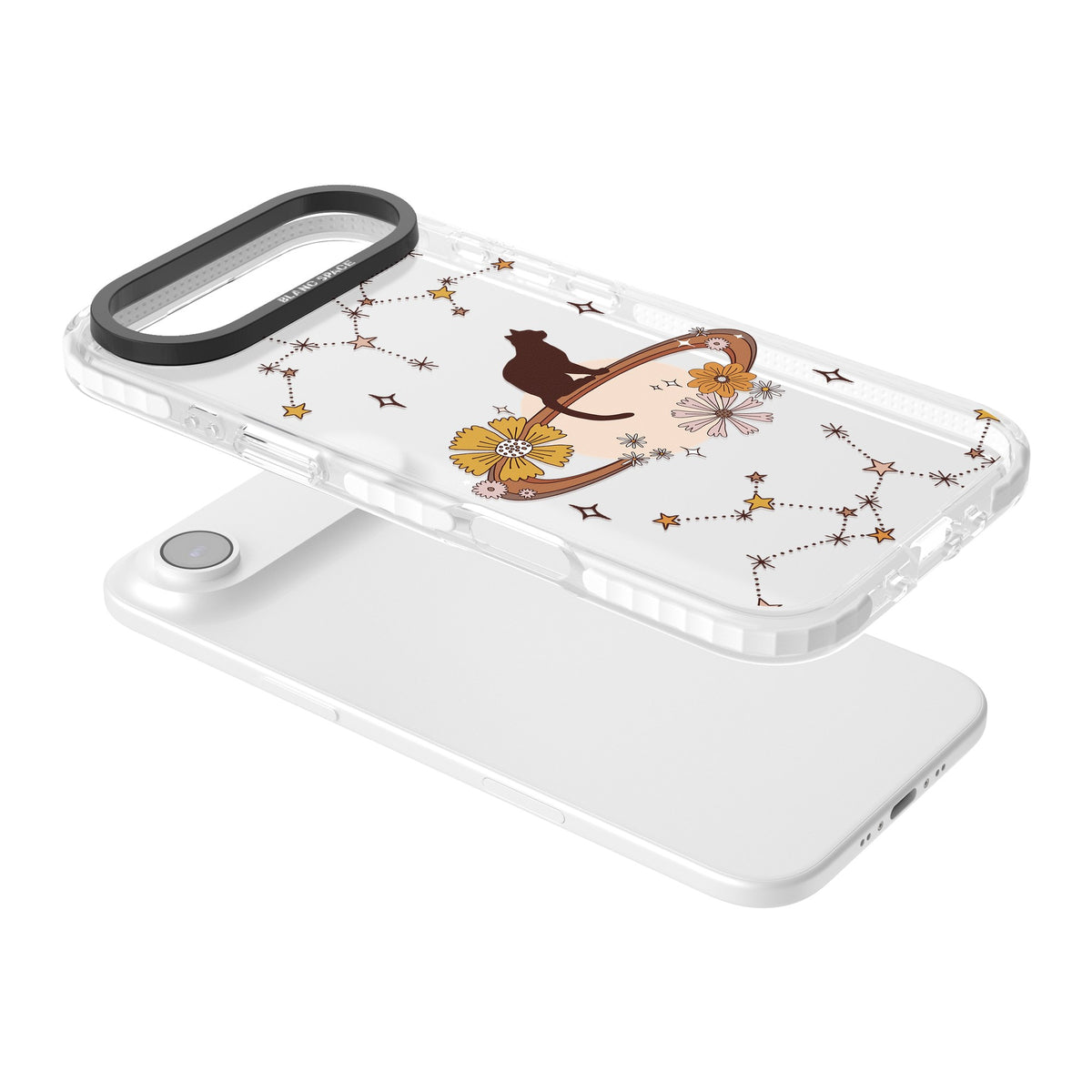 Feline Phenomenon iPhone Air Impact Clear Phone Case angled