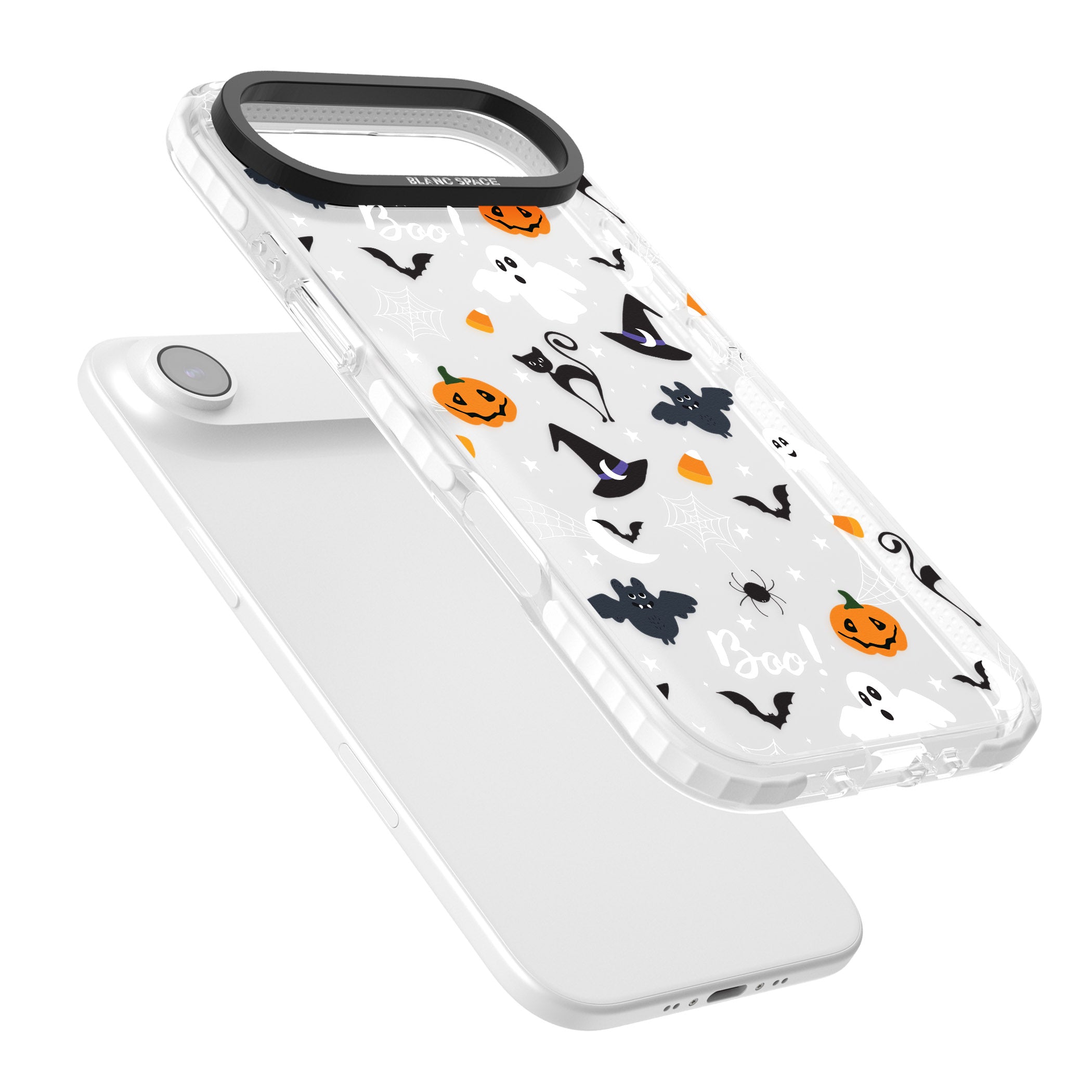 Halloween Mix Pattern iPhone 17 Air Impact Clear Phone Case Colours