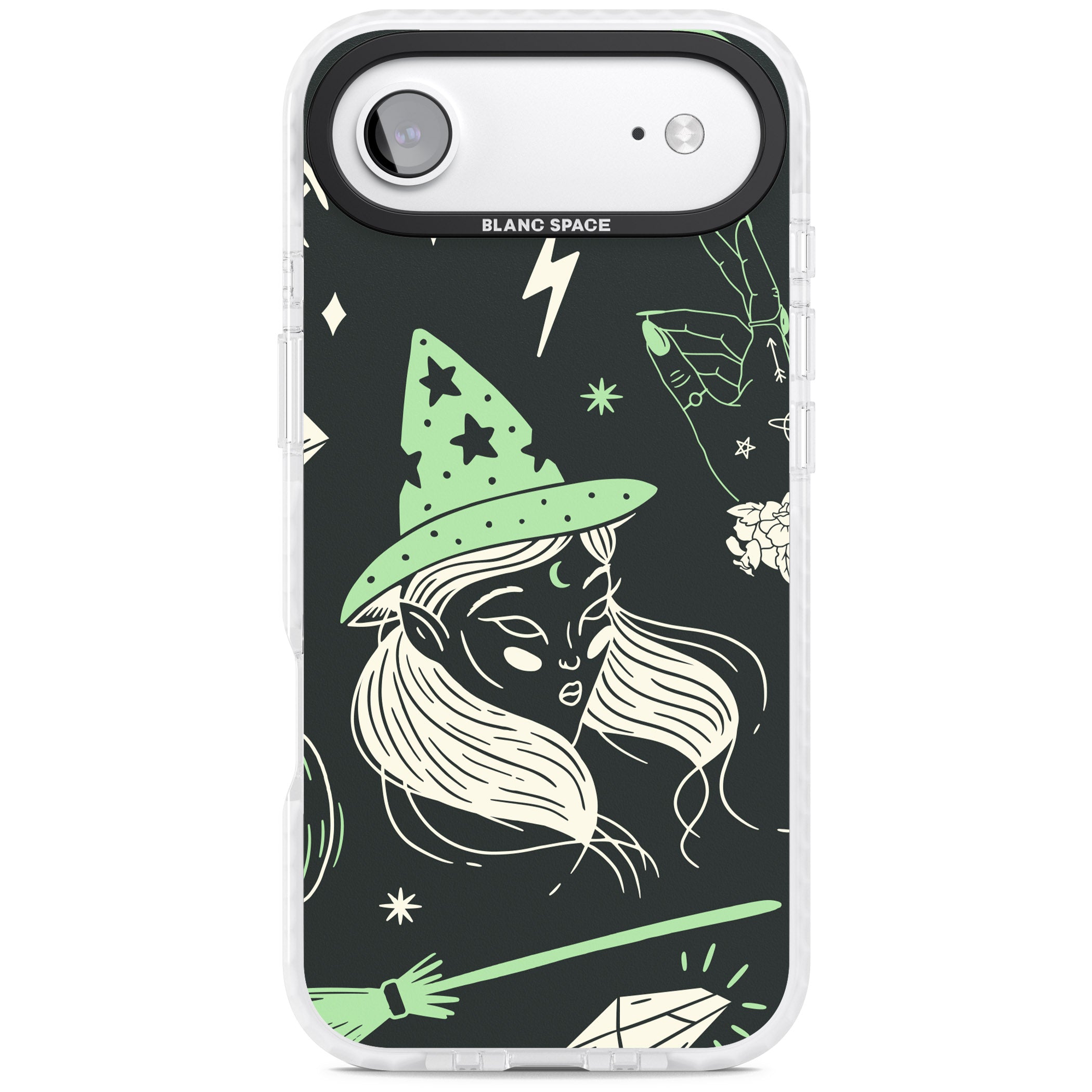 Astrology Witch Pattern iPhone 17 Air Impact Clear Phone Case