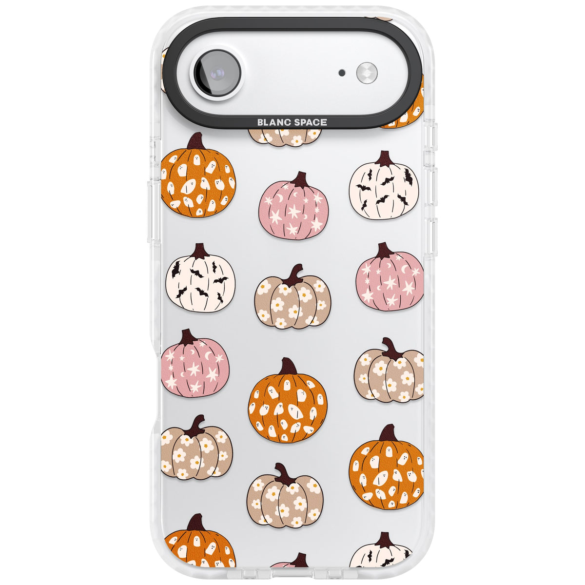 Floral Pumpkins iPhone Air Impact Clear Phone Case front