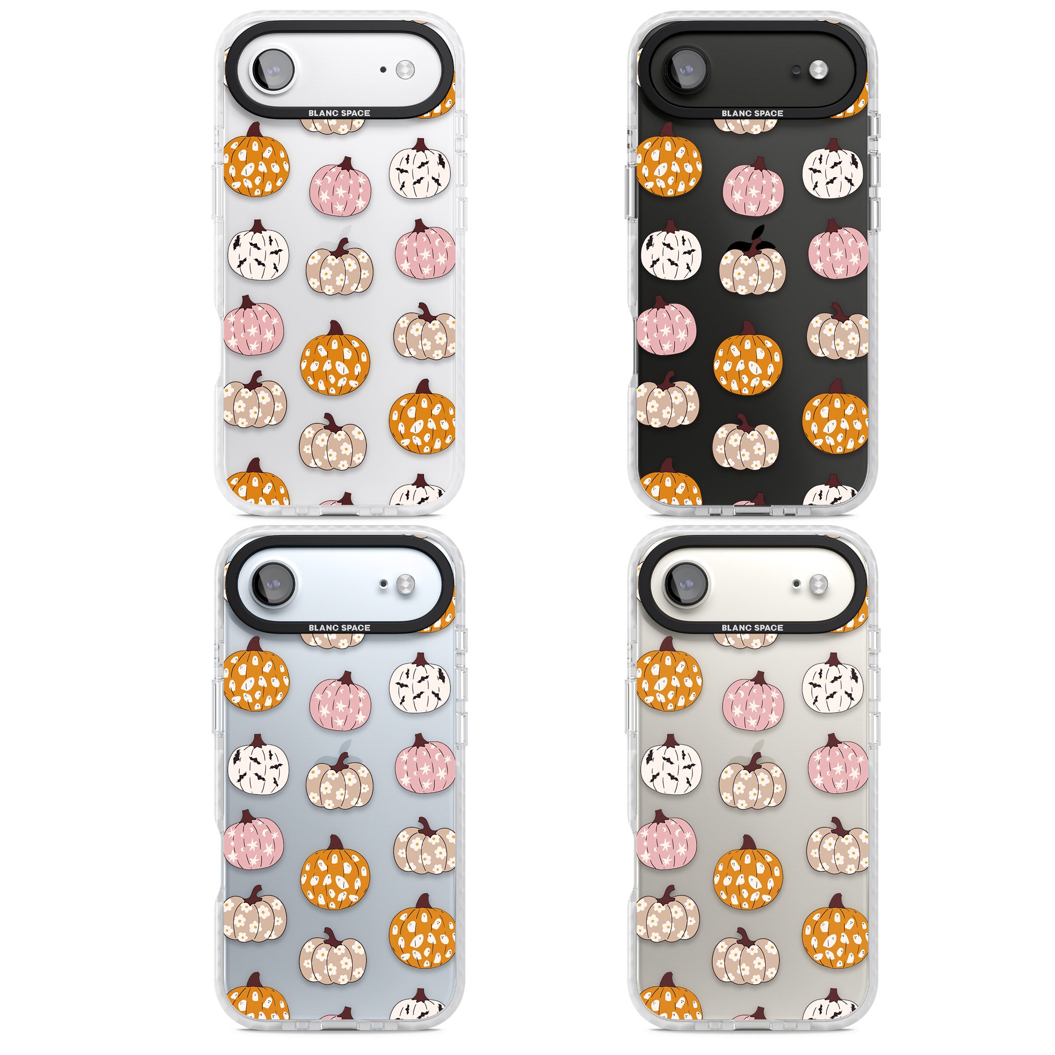 Floral Pumpkins iPhone 17 Air Impact Clear Phone Case APT Impact Protection