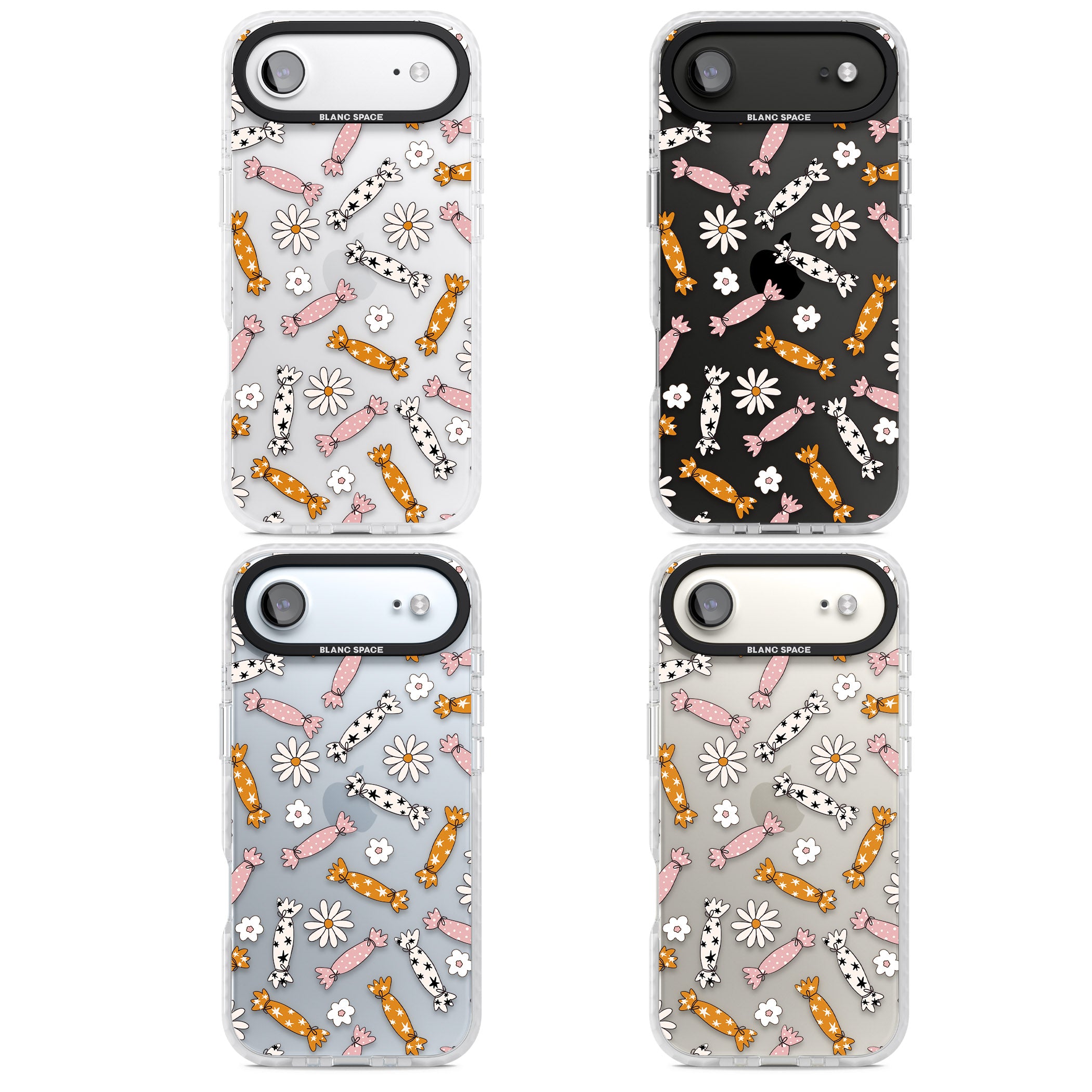 Floral Candy iPhone 17 Air Impact Clear Phone Case APT Impact Protection