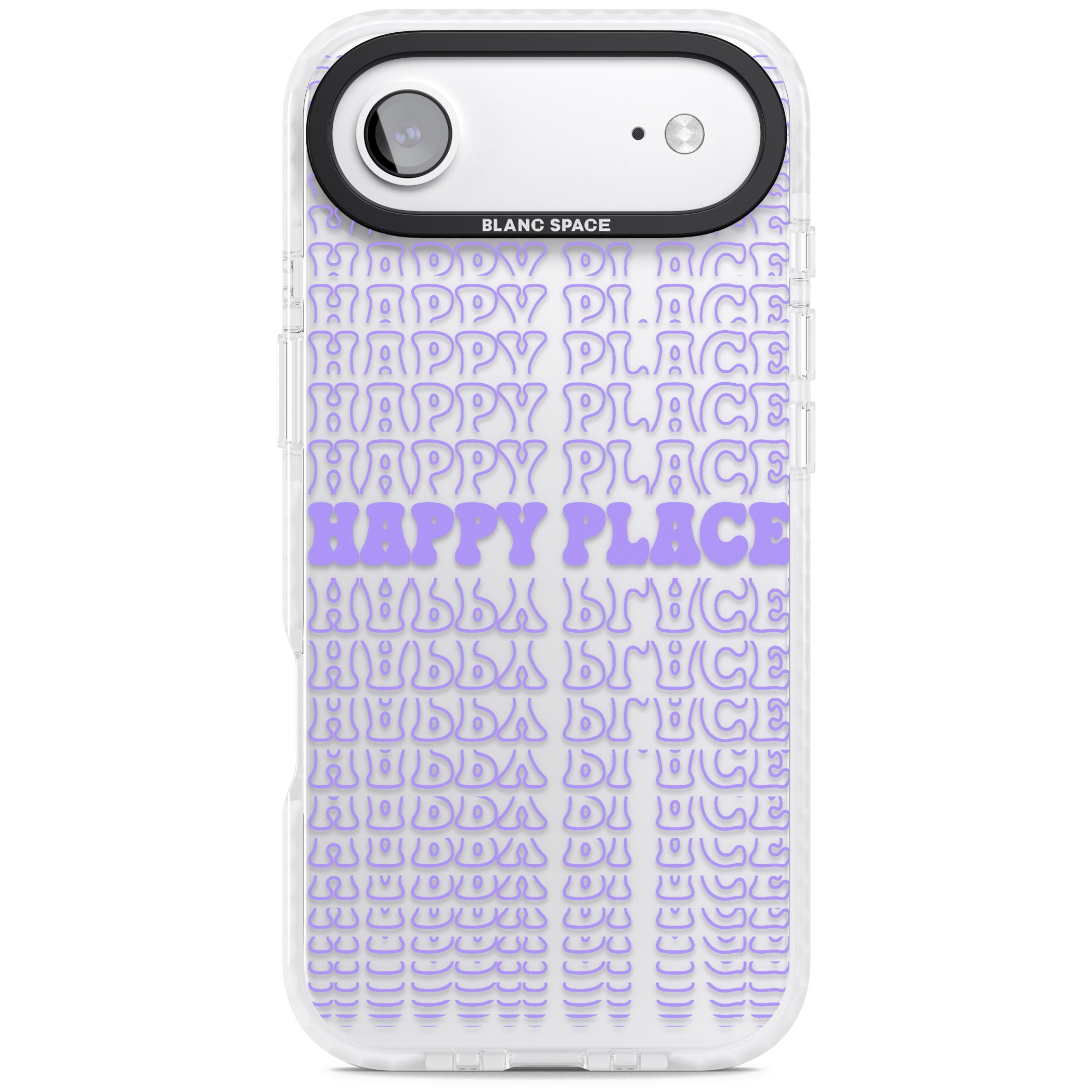 Happy Place (Purple) iPhone 17 Air Impact Clear Phone Case