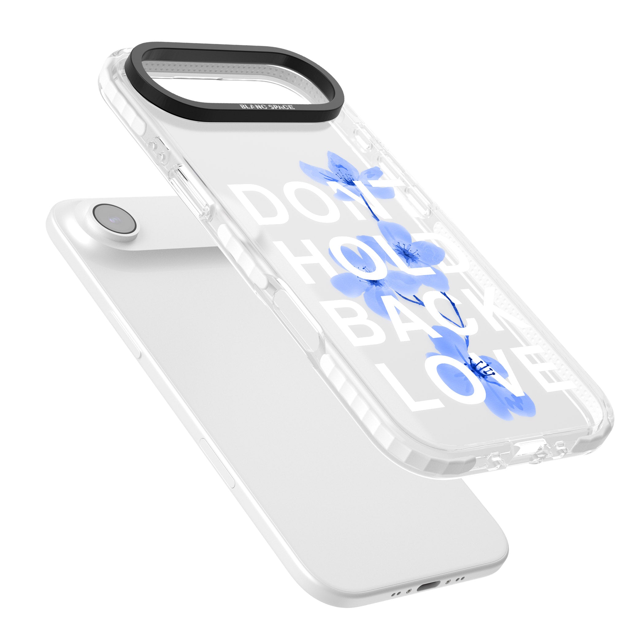 Don'T Hold Back Love Blue & White iPhone 17 Air Impact Clear Phone Case Colours