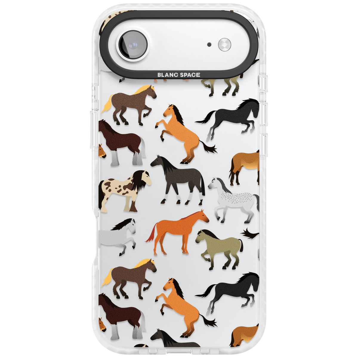 Horse Pattern iPhone Air Impact Clear Phone Case front