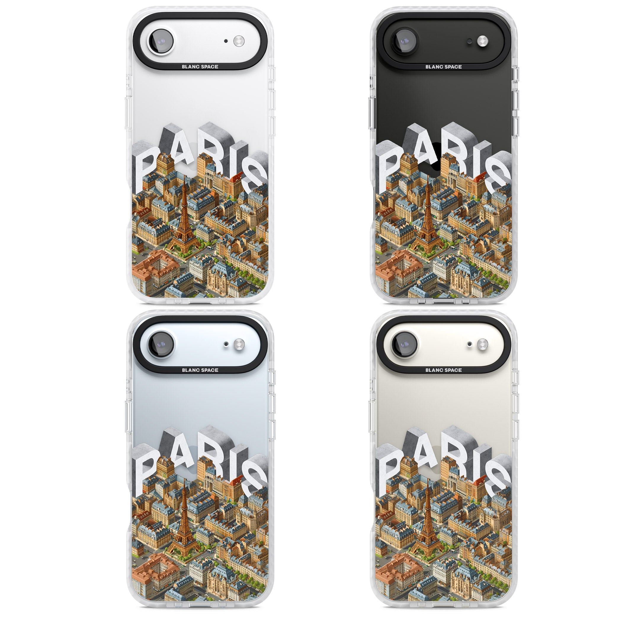 Paris iPhone 17 Air Impact Clear Phone Case APT Impact Protection