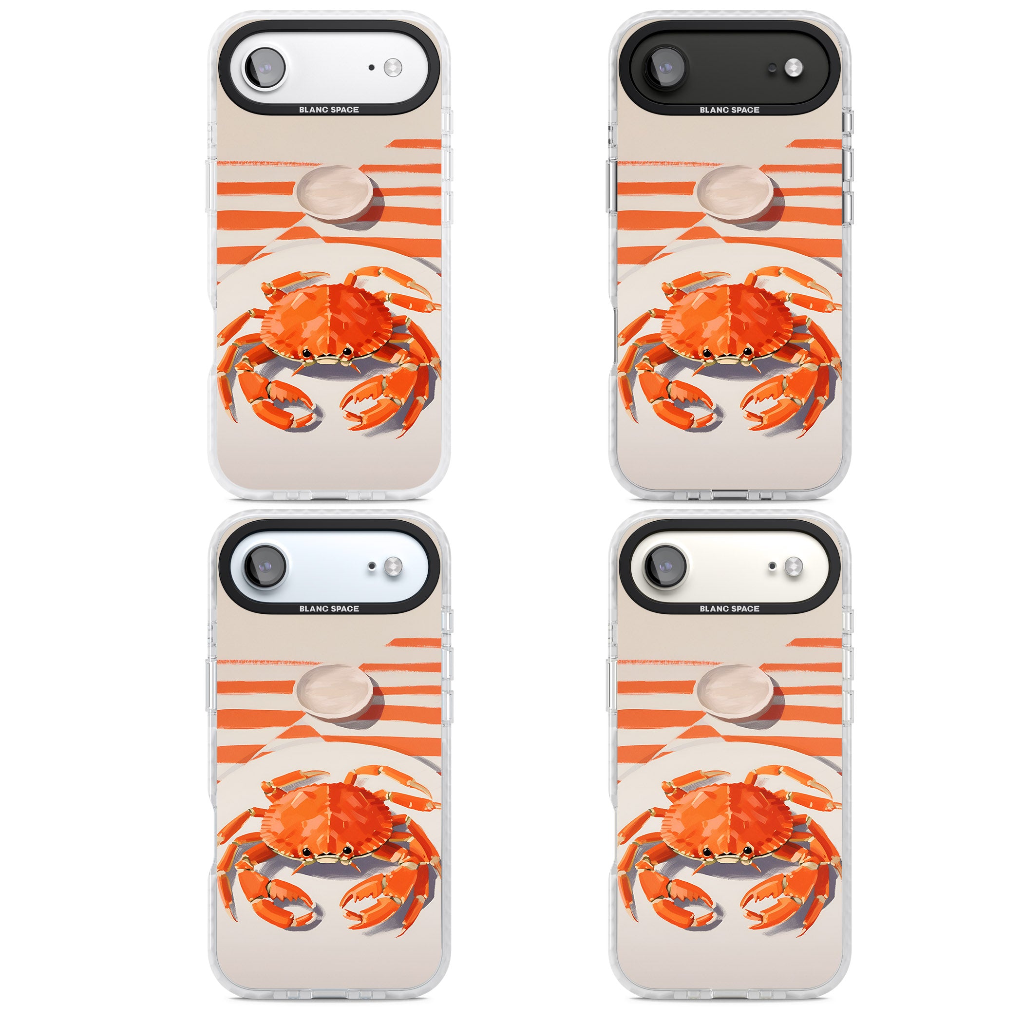 Beach Crab iPhone 17 Air Impact Clear Phone Case APT Impact Protection