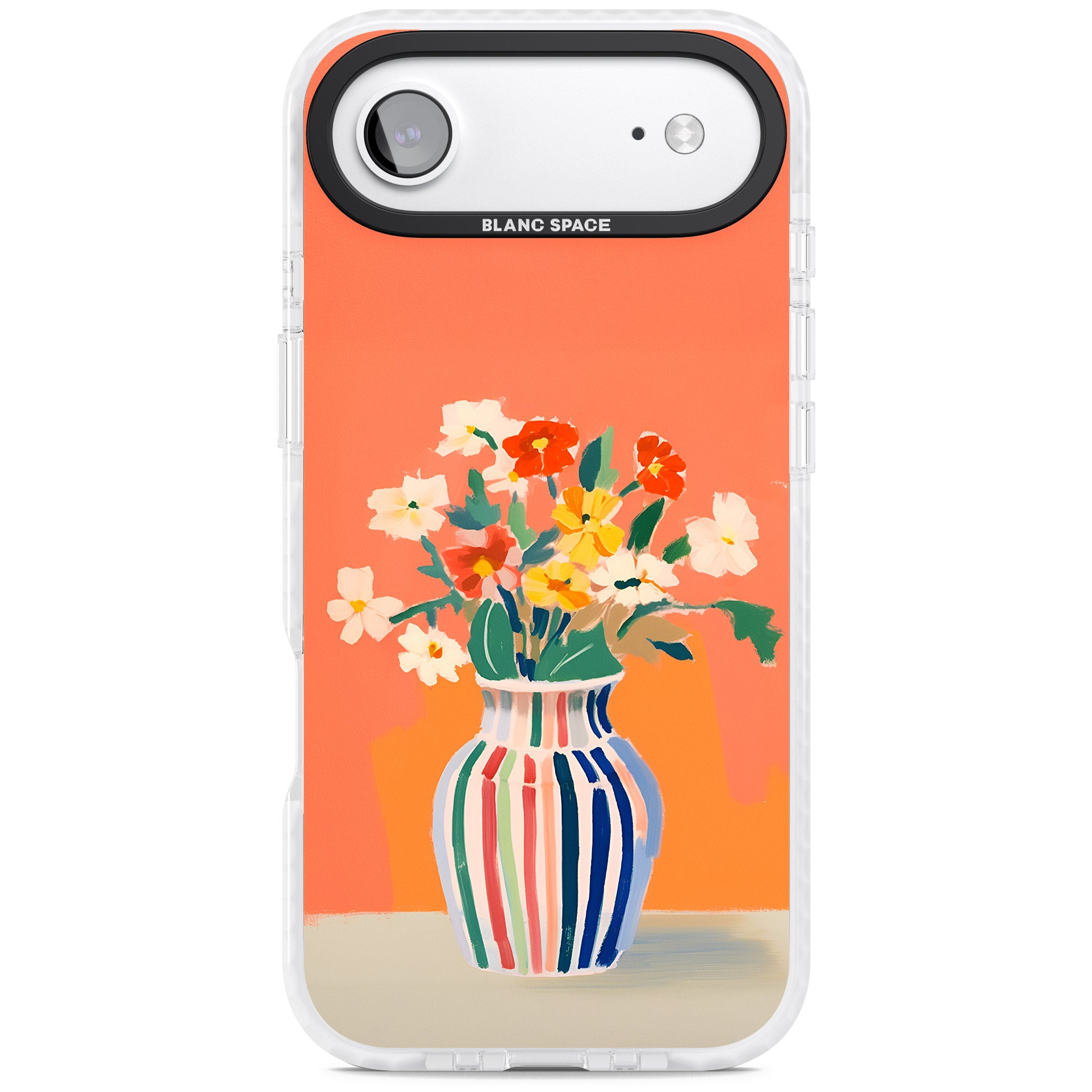 Coral Flower Vase iPhone 17 Air Impact Clear Phone Case