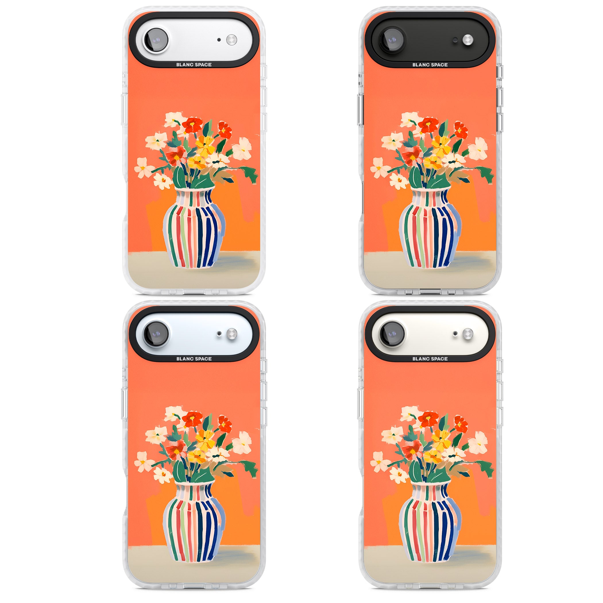 Coral Flower Vase iPhone 17 Air Impact Clear Phone Case APT Impact Protection