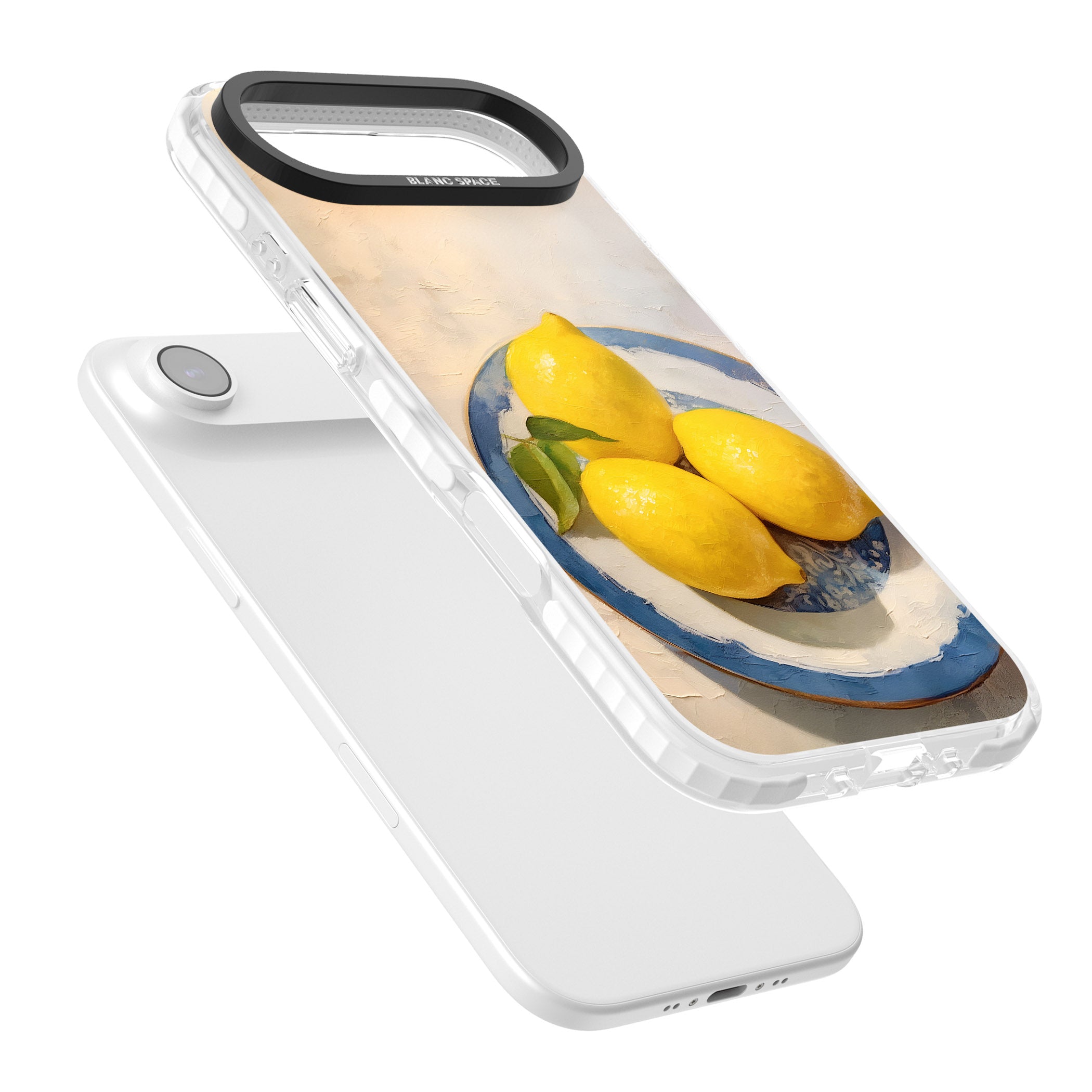 Lemons on Porcelain iPhone 17 Air Impact Clear Phone Case Colours
