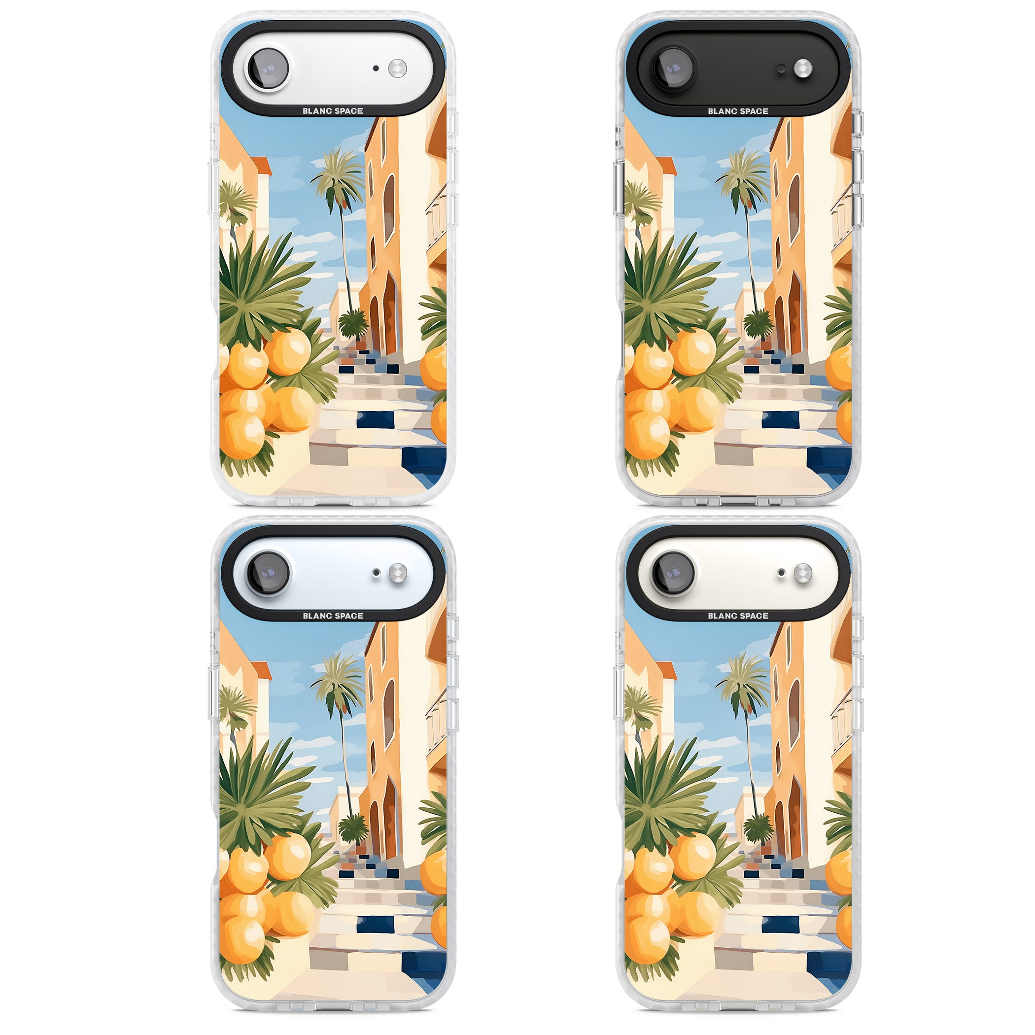 Mediterranean Village iPhone 17 Air Impact Clear Phone Case APT Impact Protection