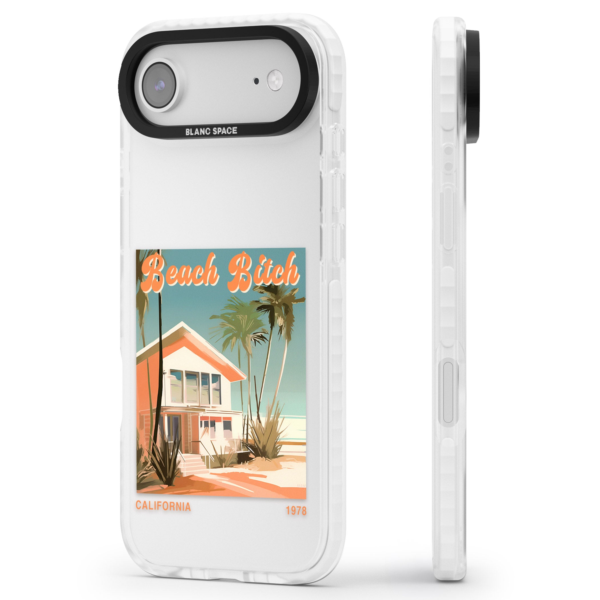 Beach B*tch iPhone 17 Air Impact Clear Phone Case Side Profile