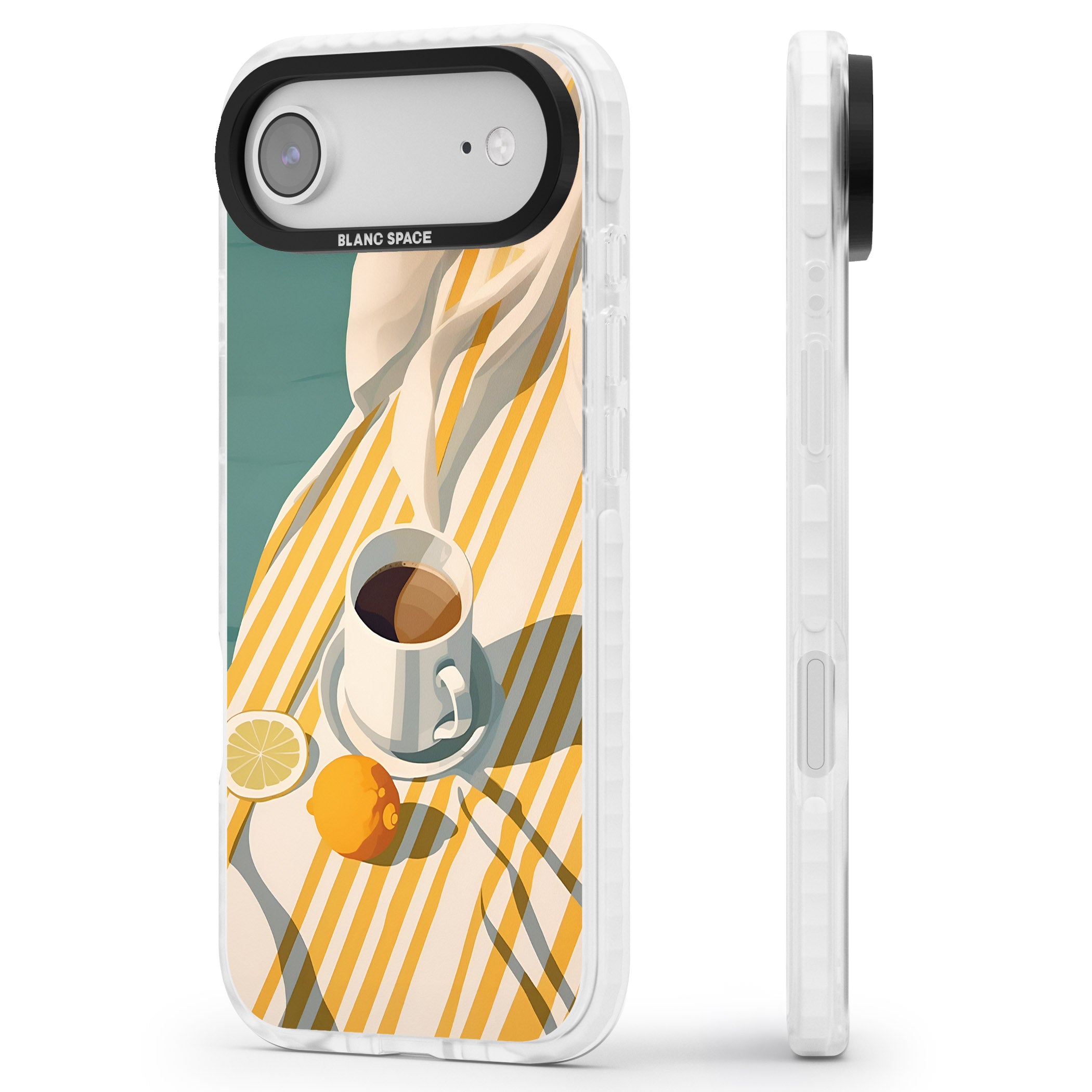 Morning Picnic iPhone 17 Air Impact Clear Phone Case Side Profile