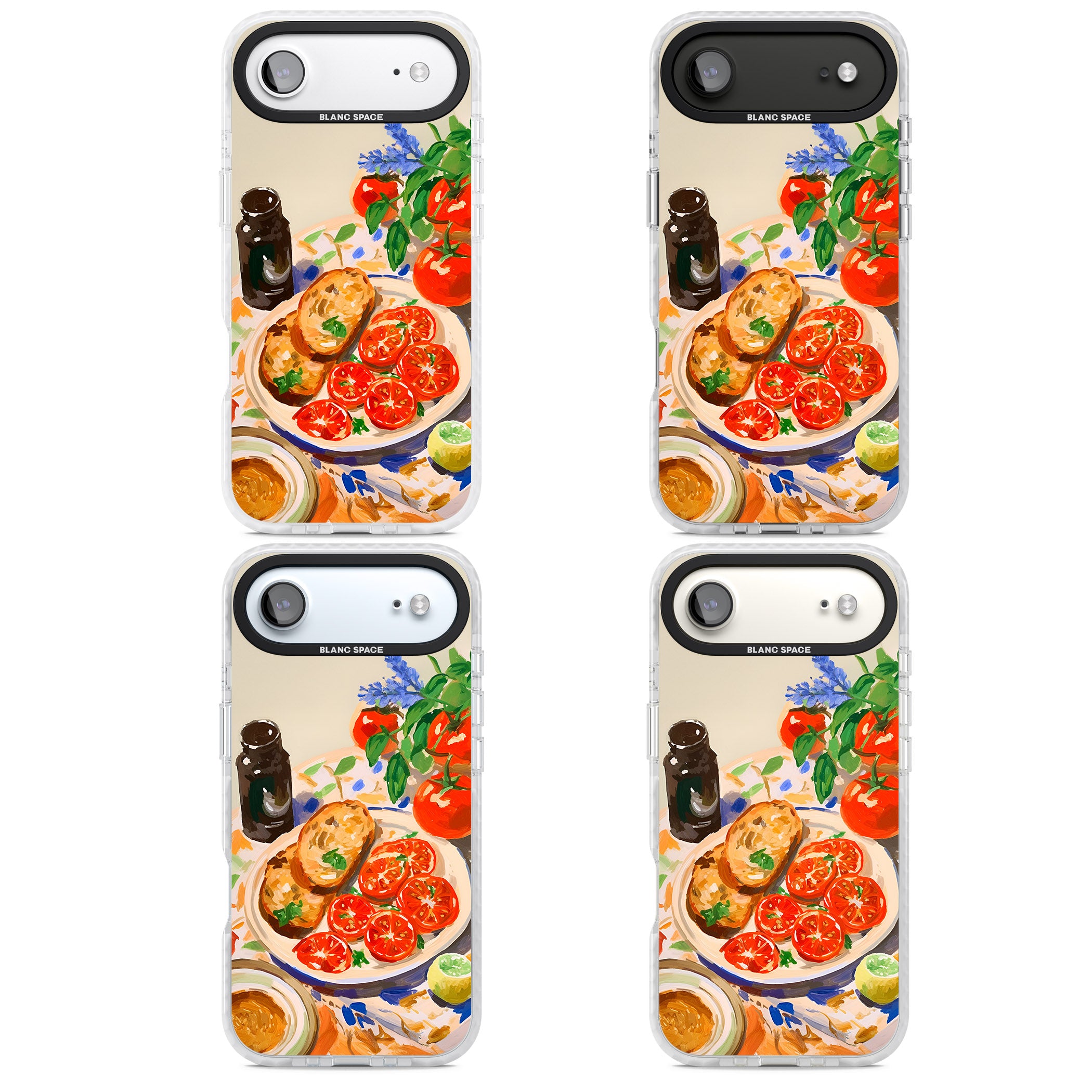 Bruschetta & Tomatoes iPhone 17 Air Impact Clear Phone Case APT Impact Protection