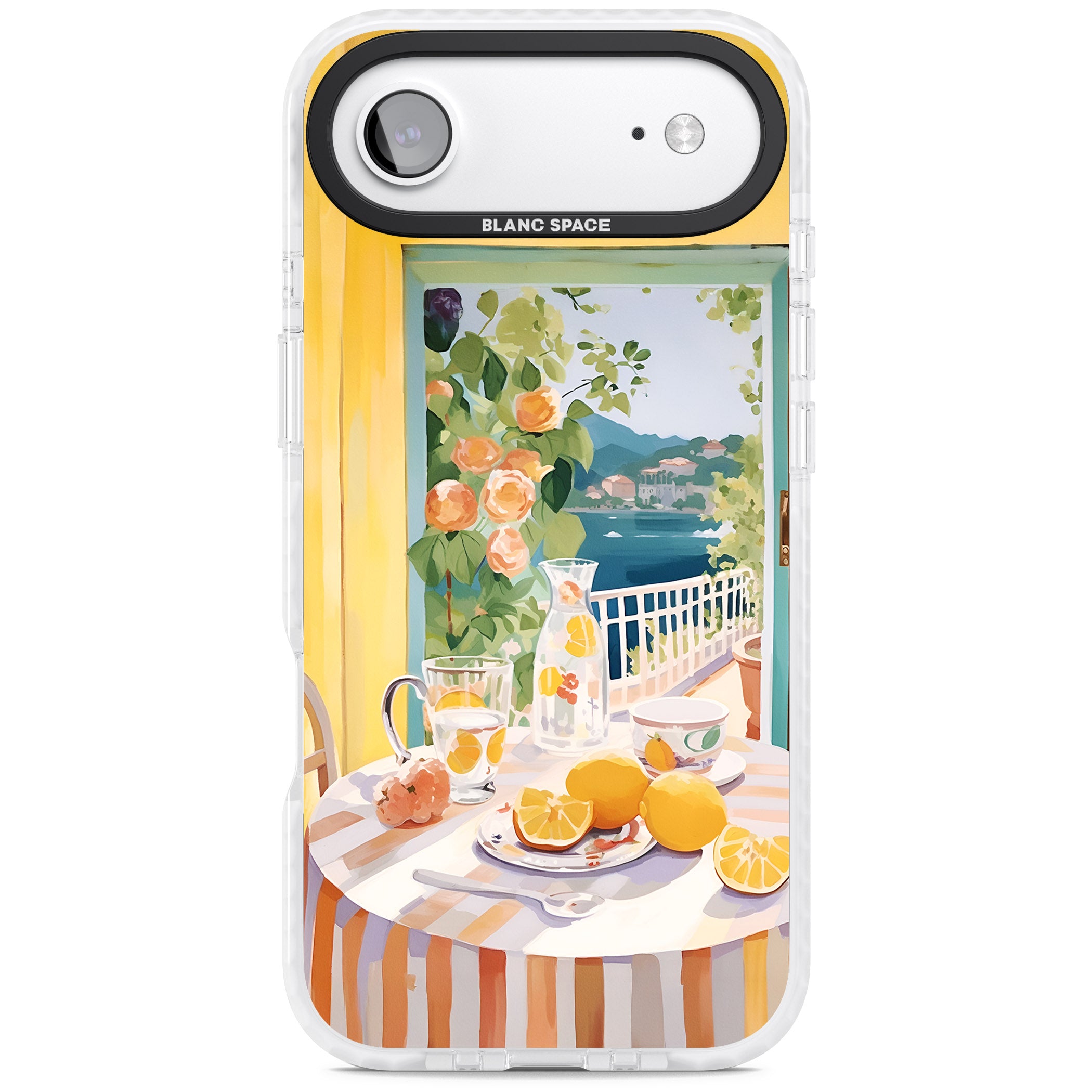 Amalfi Breakfast Balcony iPhone 17 Air Impact Clear Phone Case