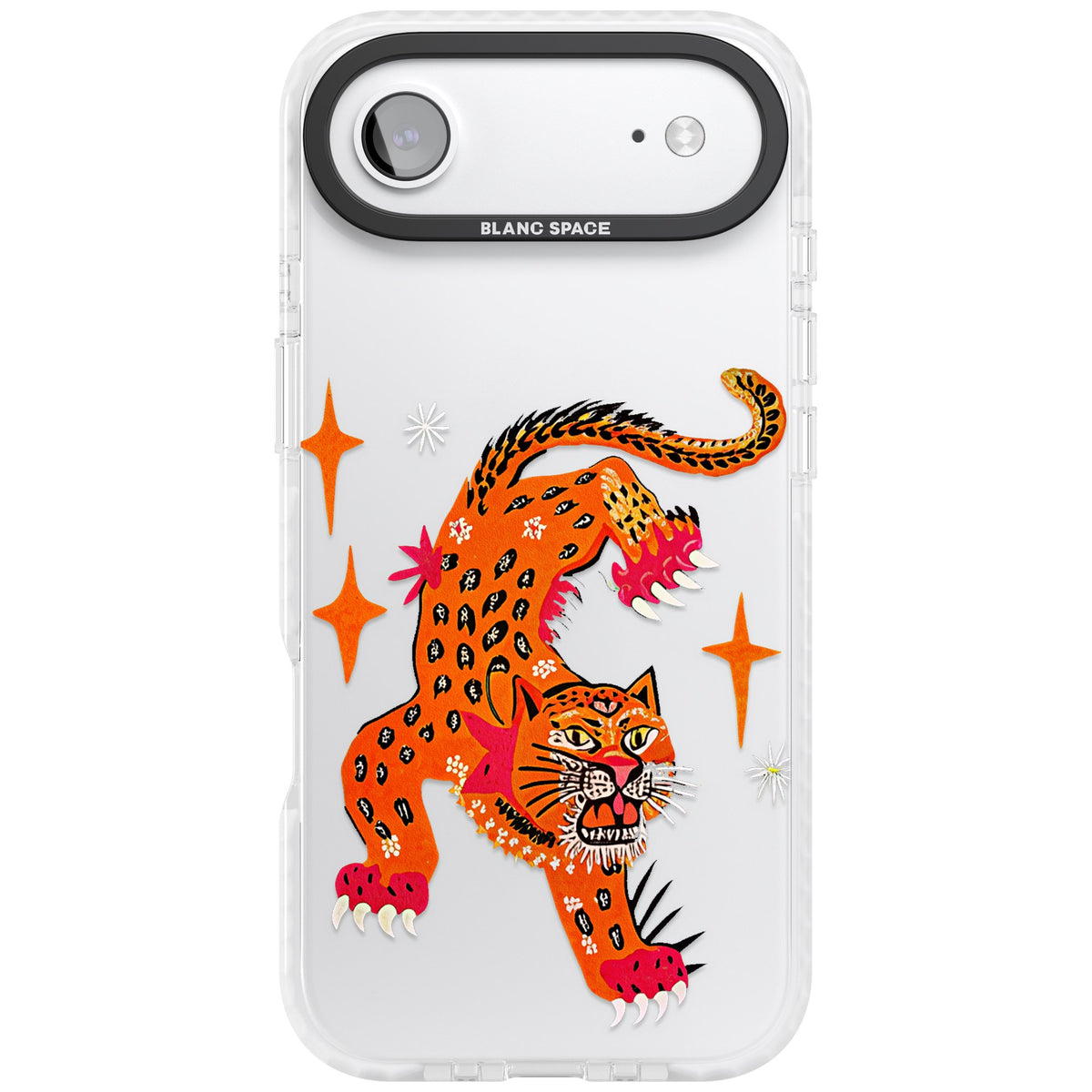 Fierce Jaguar Clear iPhone Air Impact Clear Phone Case front