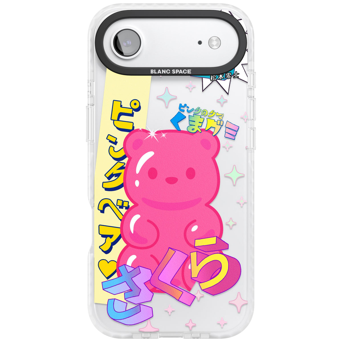 Bubblegum Bear iPhone Air Impact Clear Phone Case front