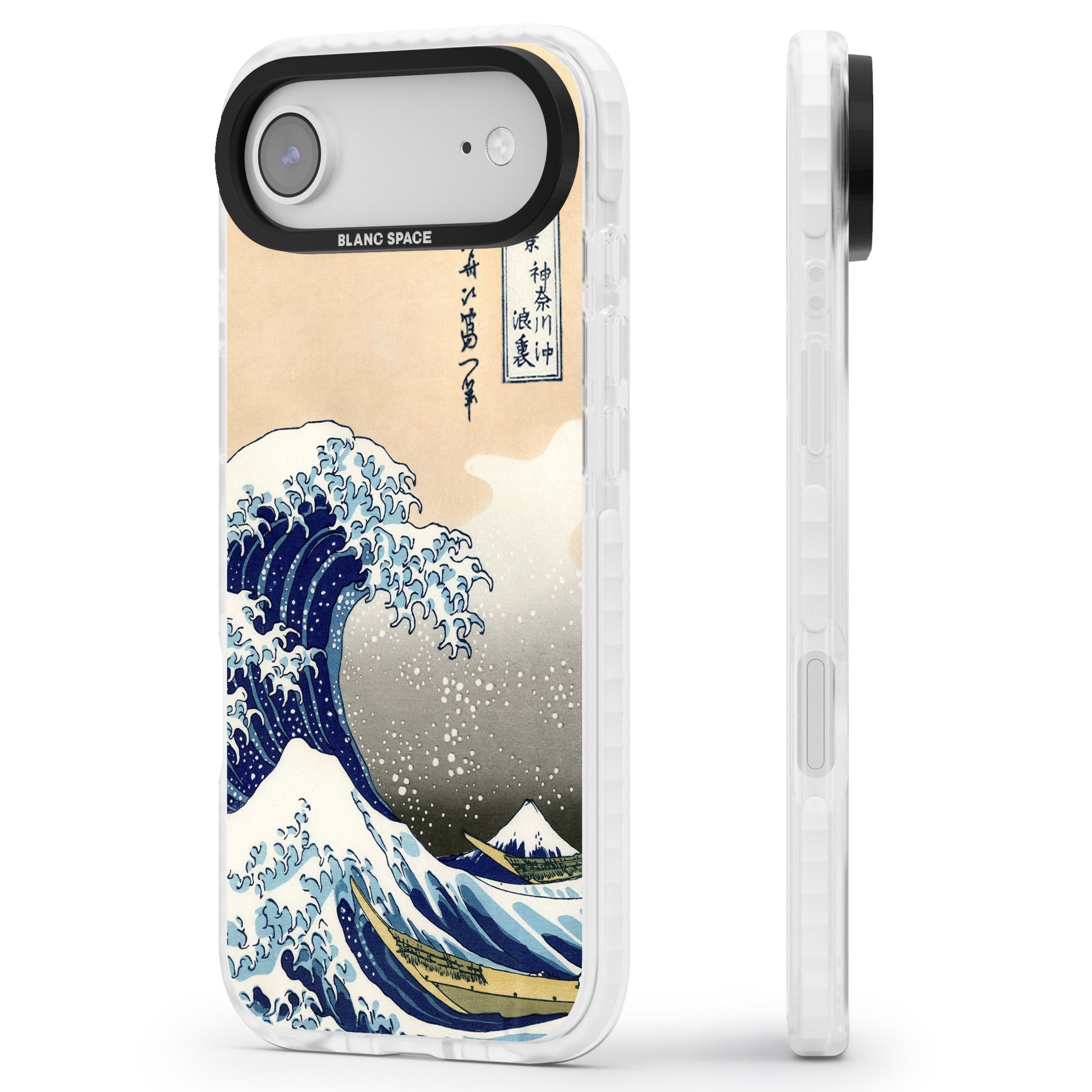 Great Wave iPhone 17 Air Impact Clear Phone Case Side Profile