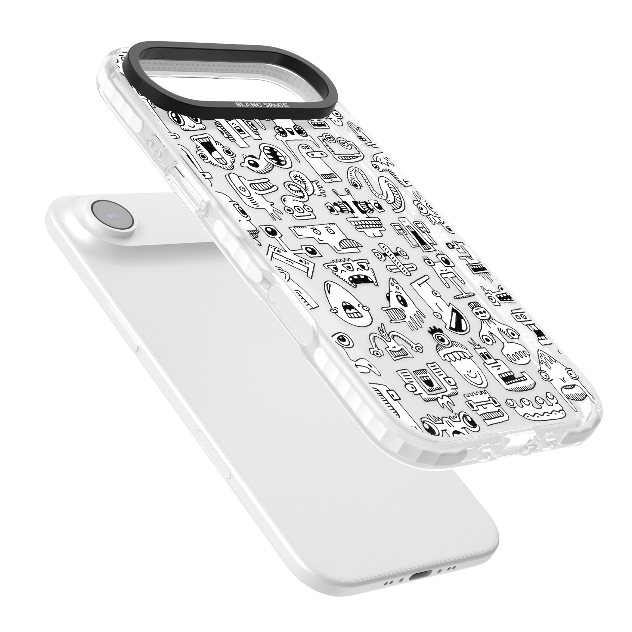 Weird Friends iPhone 17 Air Impact Clear Phone Case Colours