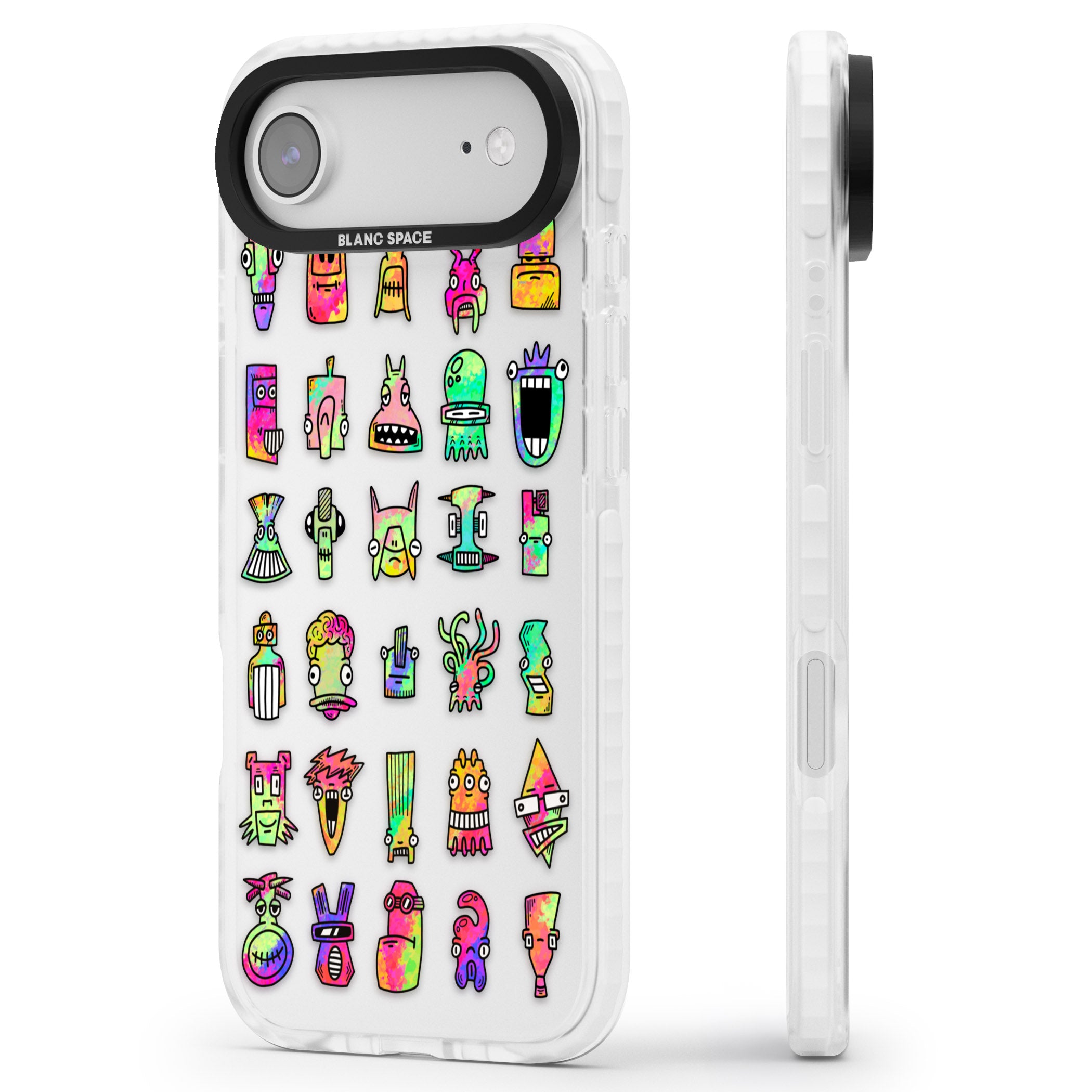 Splashy Friends iPhone 17 Air Impact Clear Phone Case Side Profile