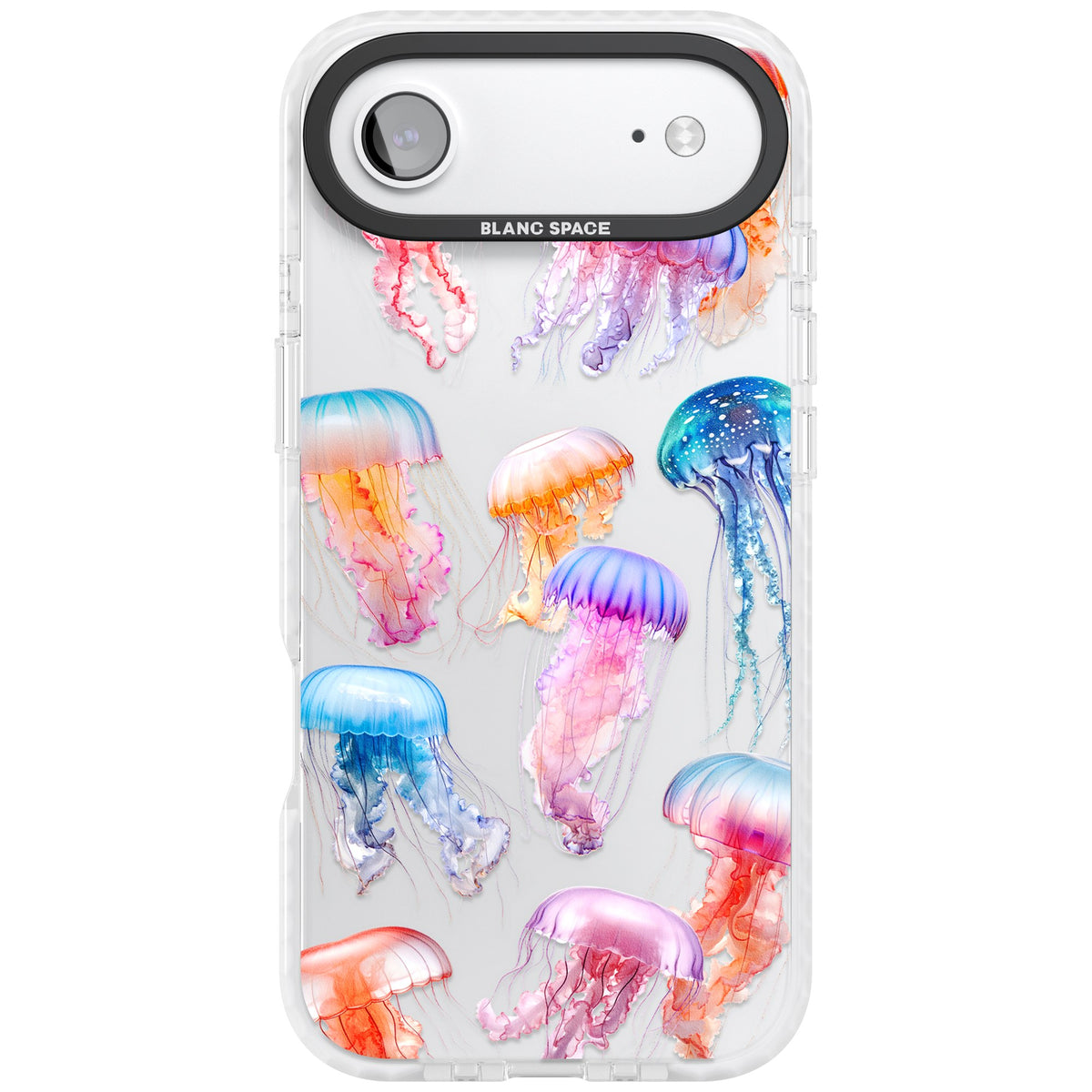 Vibrant Jellyfish iPhone Air Impact Clear Phone Case front