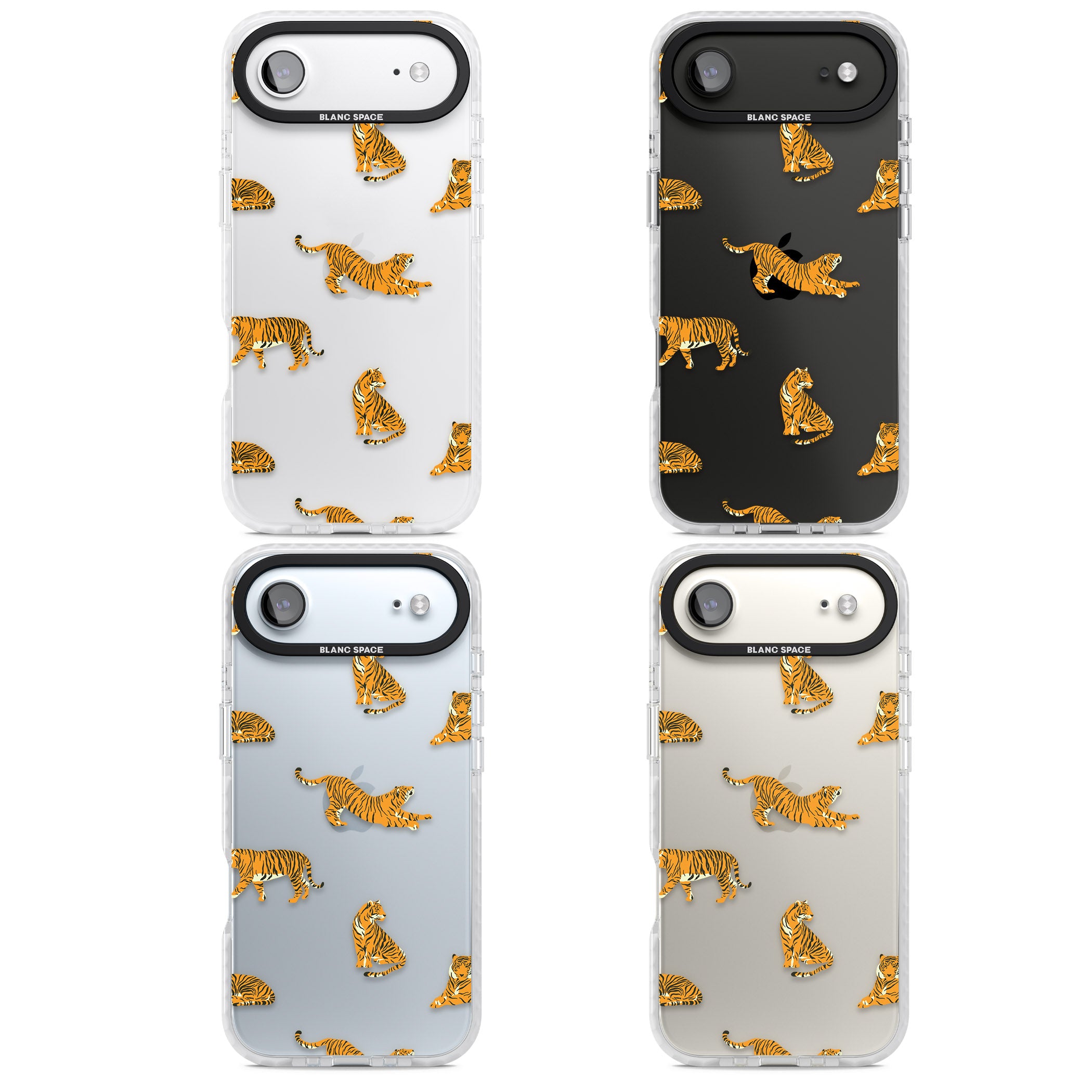Clear Tiger Jungle iPhone 17 Air Impact Clear Phone Case APT Impact Protection