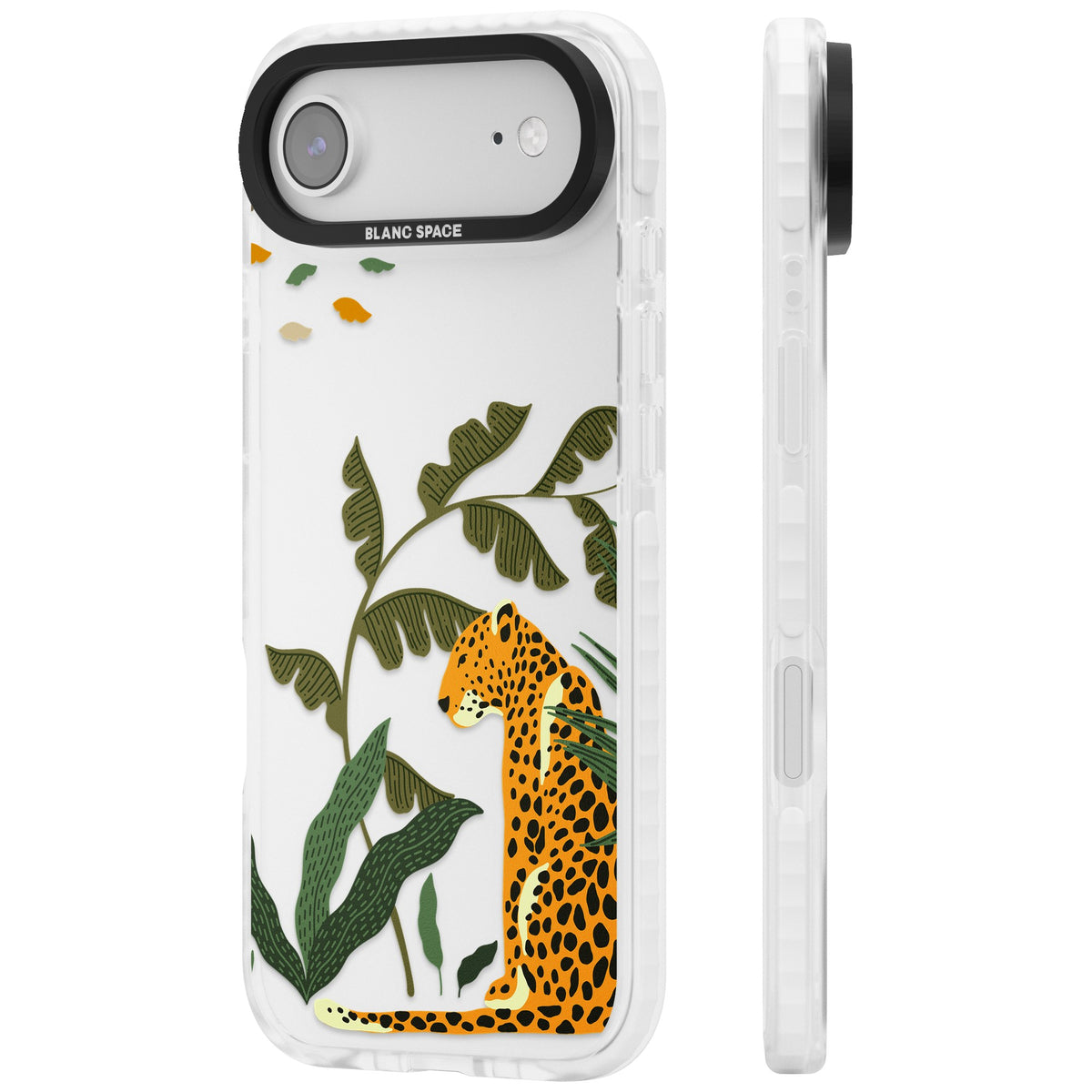 Large Jungle Cat Pattern iPhone Air Impact Clear Phone Case side