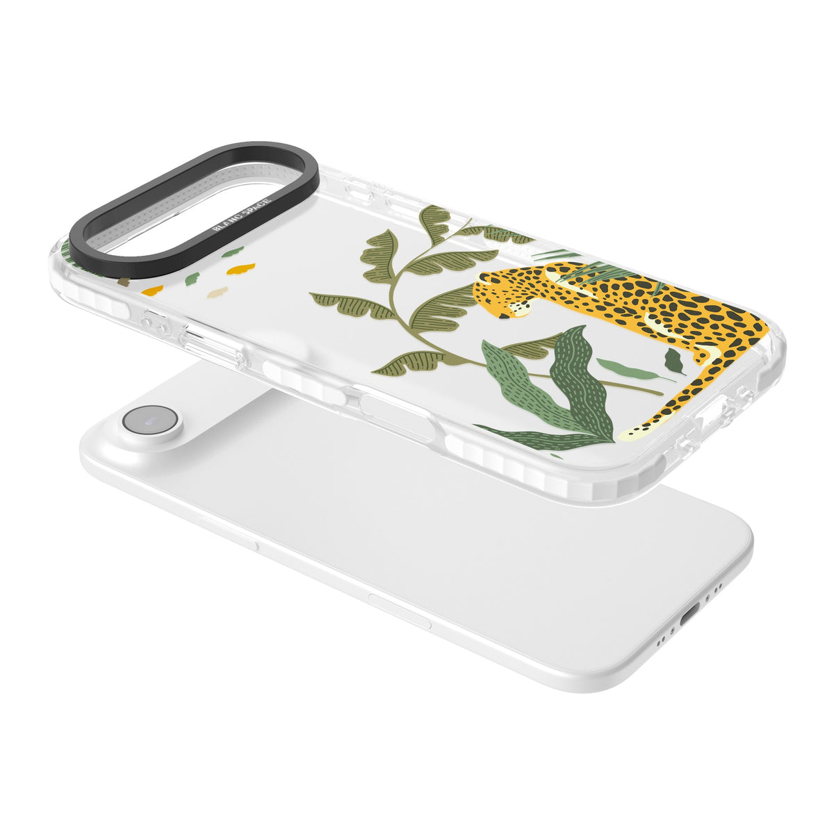 Large Jungle Cat Pattern iPhone Air Impact Clear Phone Case angled
