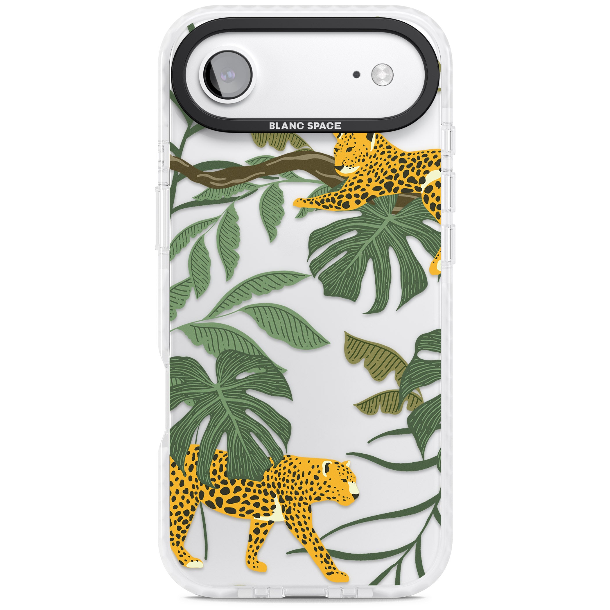 Jungle Cat Pattern iPhone 17 Air Impact Clear Phone Case