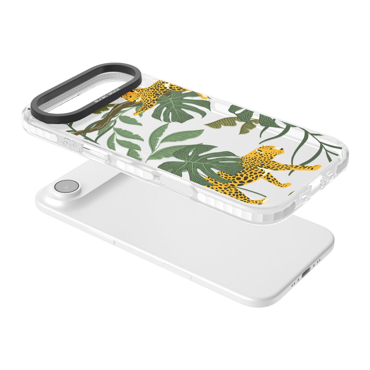 Jungle Cats iPhone Air Impact Clear Phone Case angled