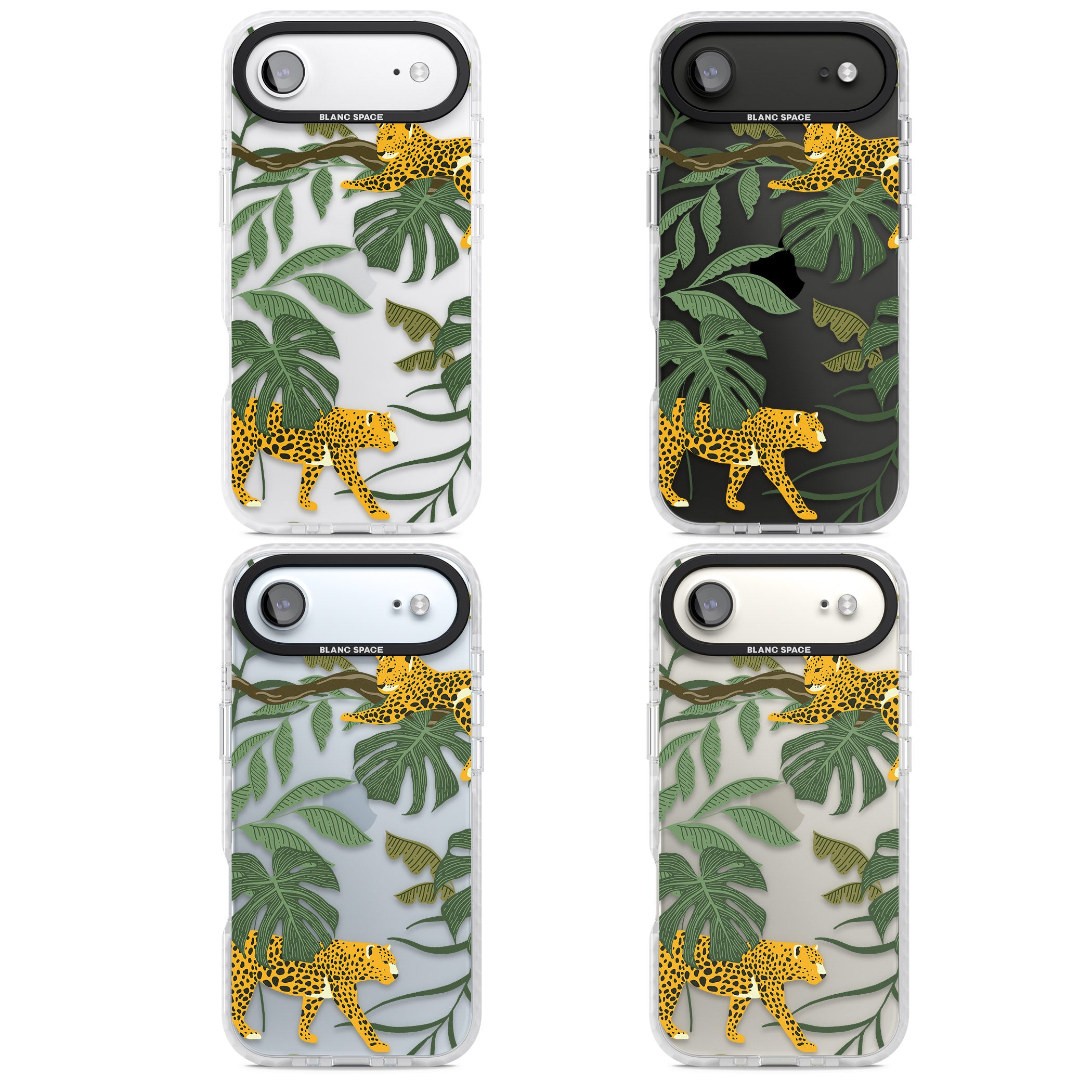 Jungle Cat Pattern iPhone 17 Air Impact Clear Phone Case APT Impact Protection
