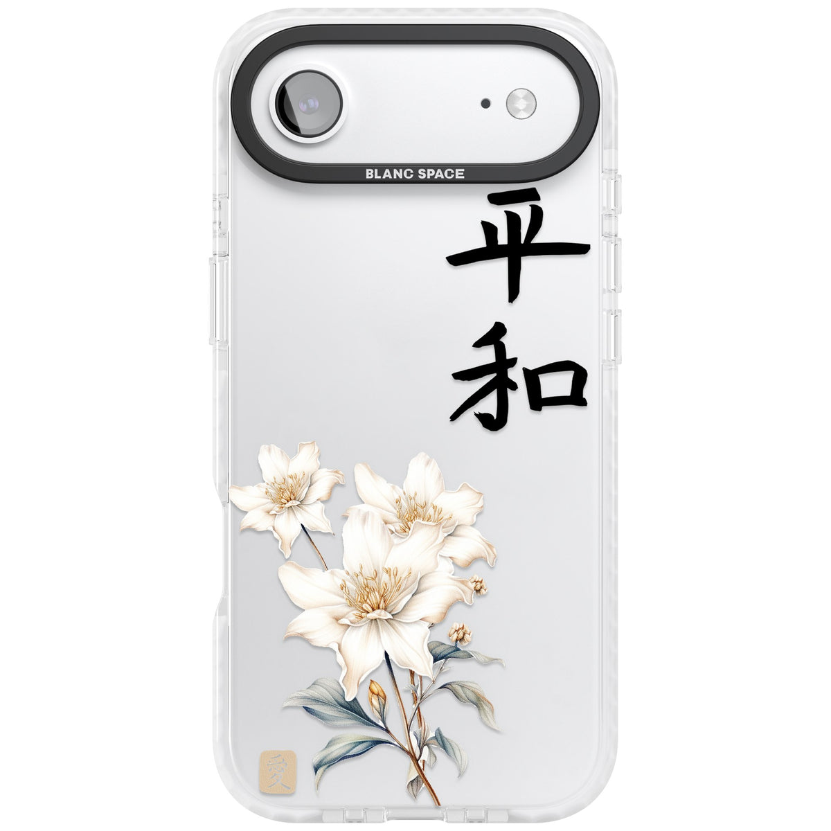 Peace And Flowers iPhone Air Impact Clear Phone Case front