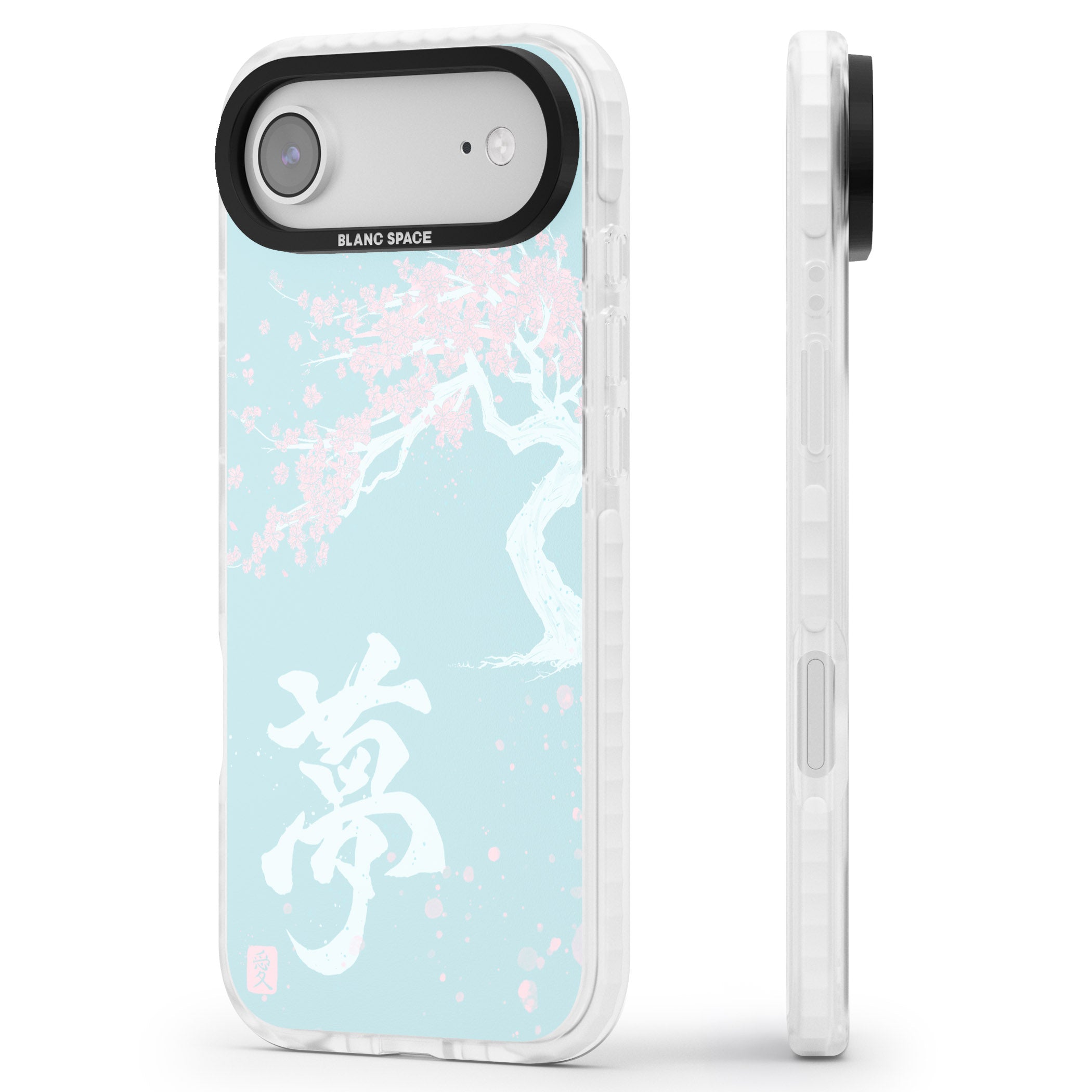 Dreams Cherry Blossom iPhone 17 Air Impact Clear Phone Case Side Profile