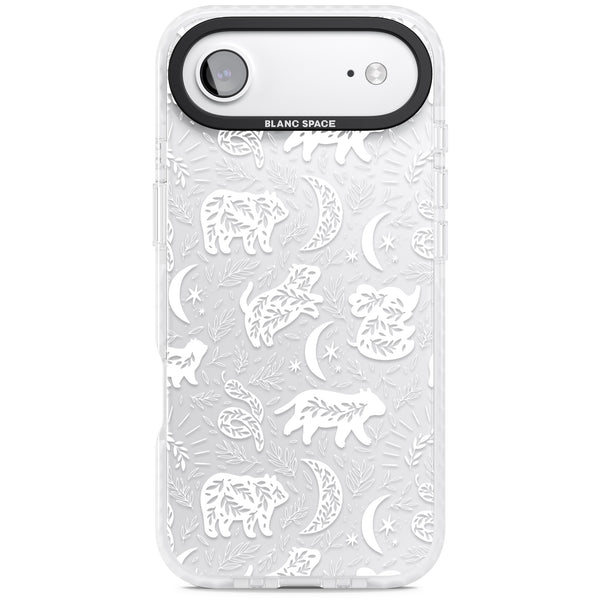 Forest Animal Silhouettes: White/Clear