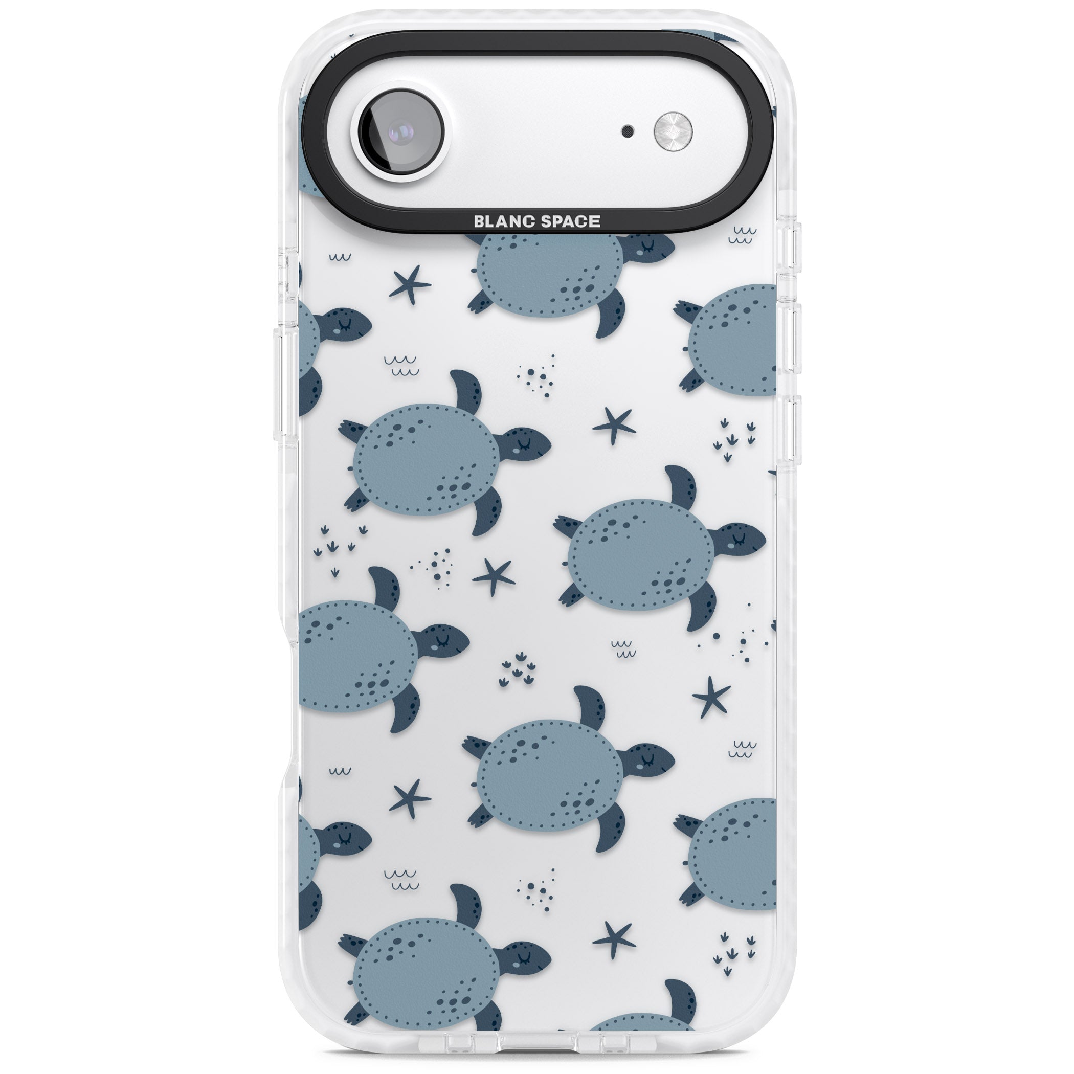 Under The Sea Patterns Sea Turtles (Clear) iPhone 17 Air Impact Clear Phone Case