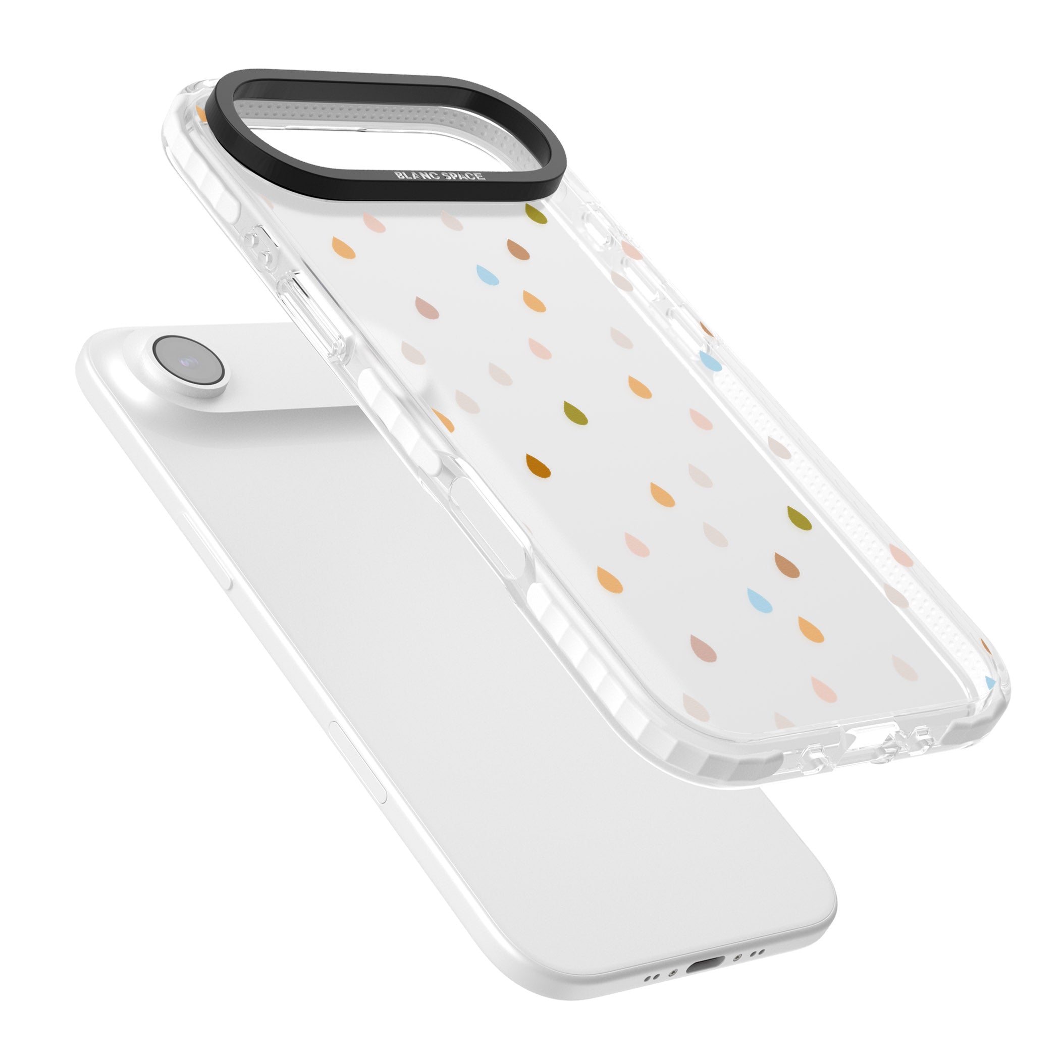Pastel Raindrops iPhone 17 Air Impact Clear Phone Case Colours