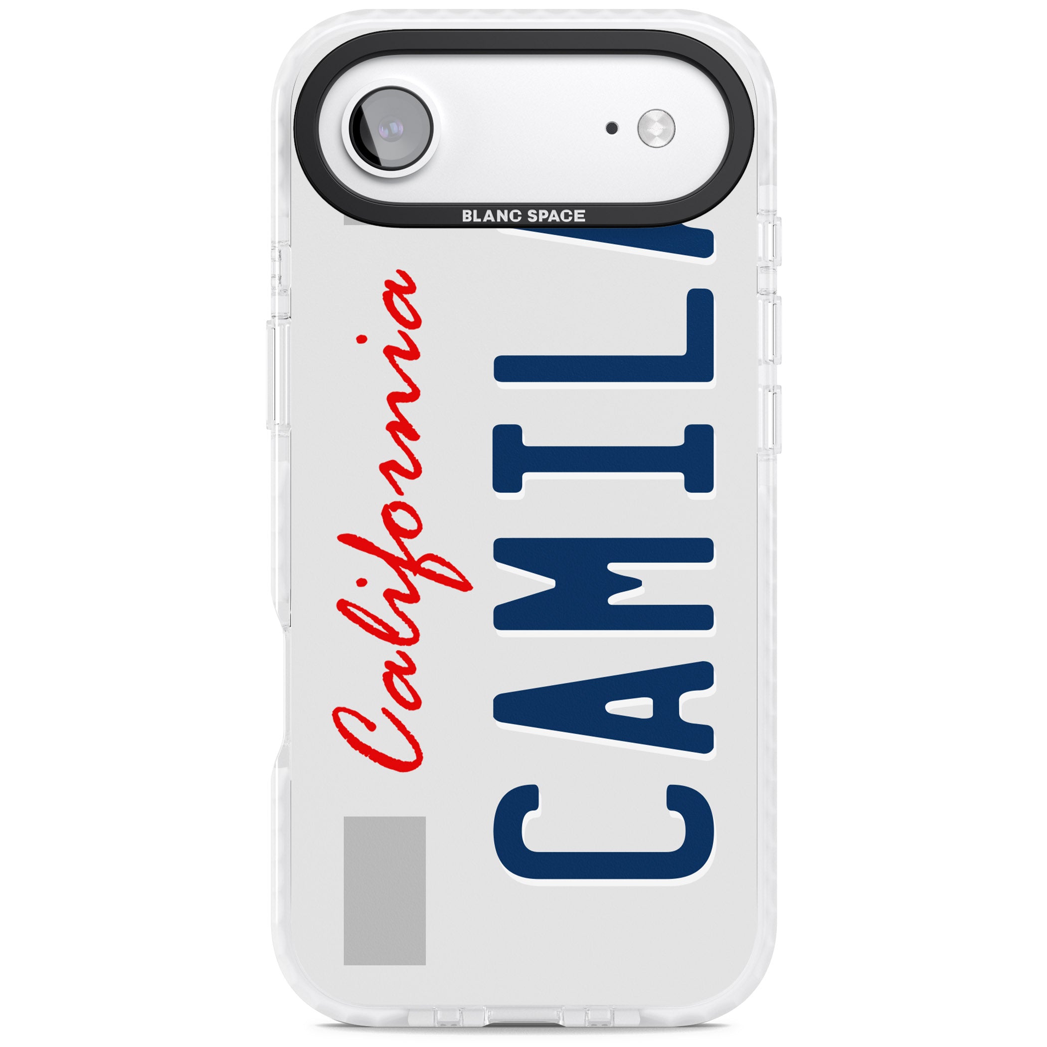 Personalised California License Plate iPhone 17 Air Impact Clear Phone Case