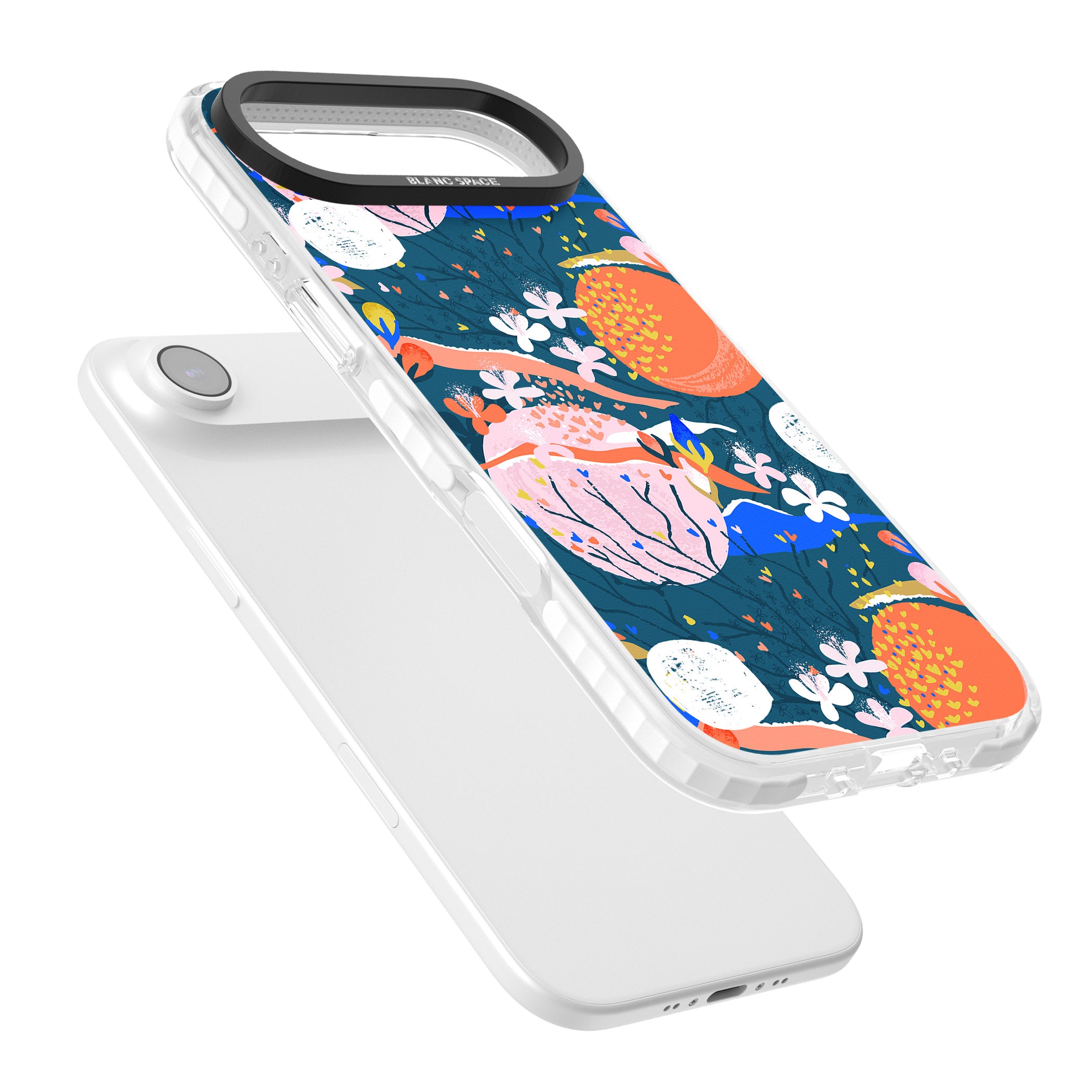 Vibrant Coral Pattern iPhone 17 Air Impact Pro Clear Phone Case Colours